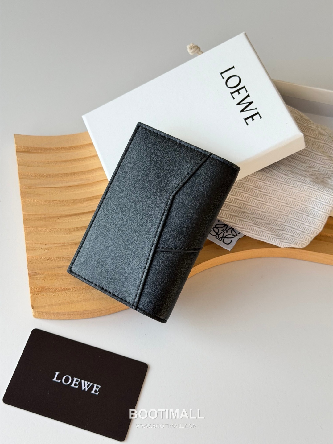 Loewe Puzzle Smooth Calfskin Pocket Organizer Card Holder 로에베 퍼즐 스무스 카프스킨 포켓 오거나이저 카드지갑 L1132 11cm 2