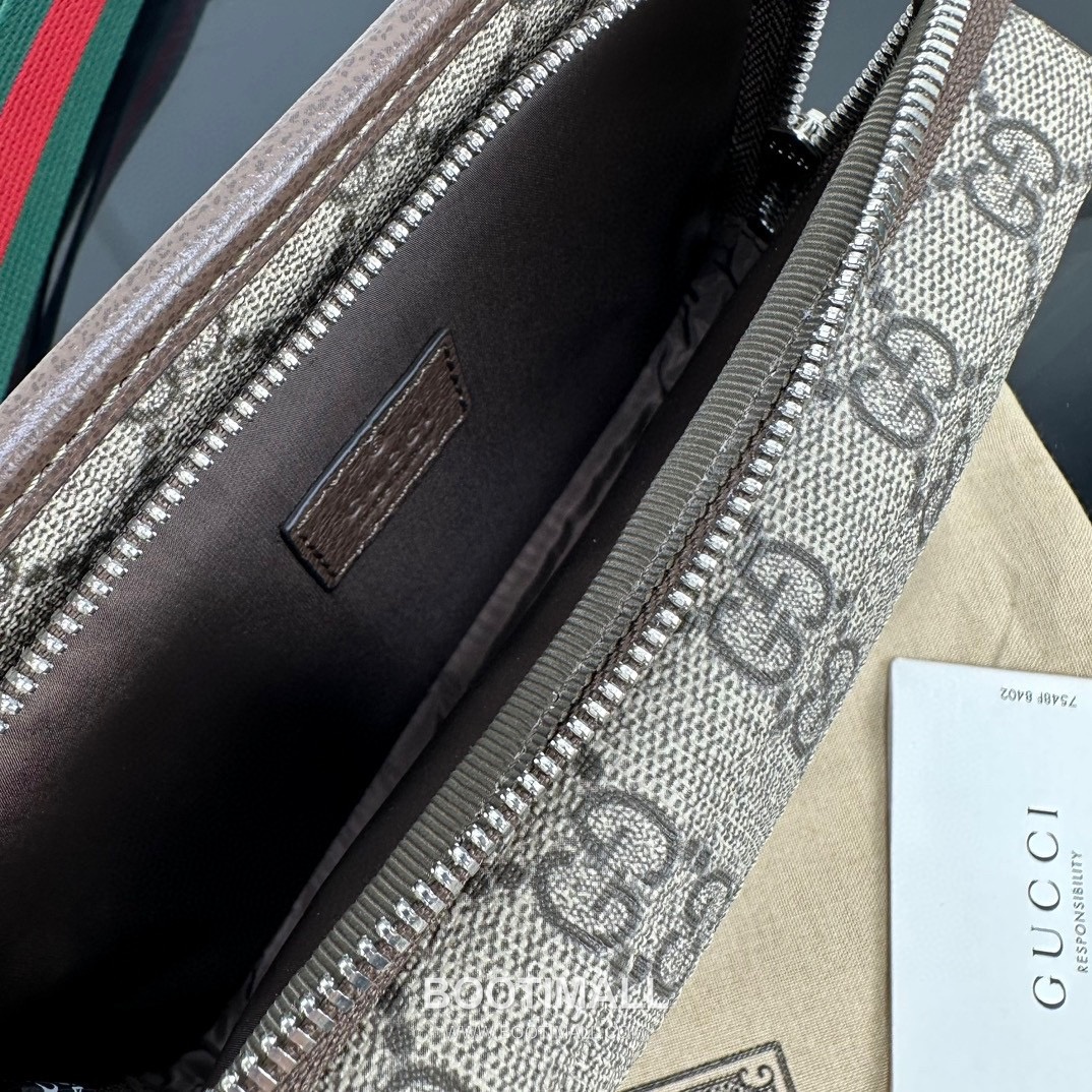 Gucci GG Canvas Vertical Crossbody Bag 구찌 GG 캔버스 버티컬 크로스백 760217 27cm 9