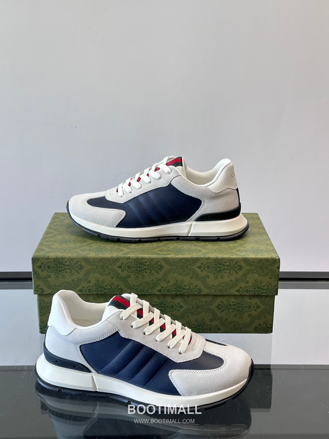 Gucci Screener Leather Fabric Low Sneakers 구찌 스크리너 레더 패브릭 로우 스니커즈 4