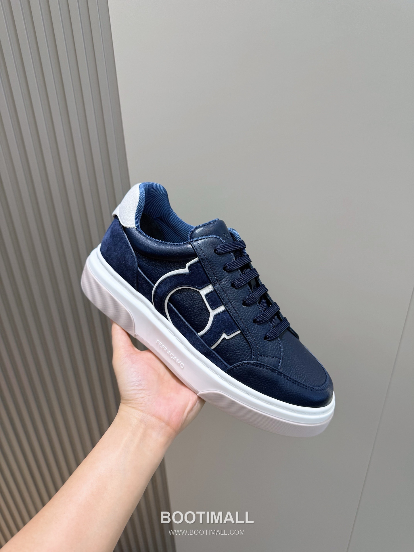 Salvatore Ferragamo Gancini Mesh Leather Low Sneakers 살바토레 페라가모 간치니 메쉬 레더 로우 스니커즈 5