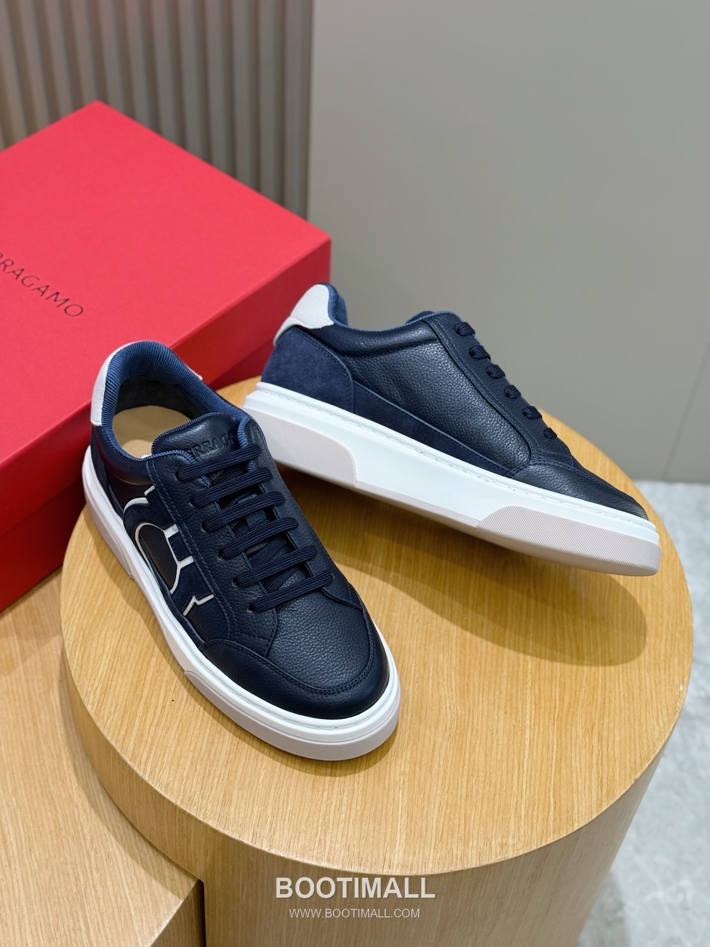 Salvatore Ferragamo Gancini Mesh Leather Low Sneakers 살바토레 페라가모 간치니 메쉬 레더 로우 스니커즈 7