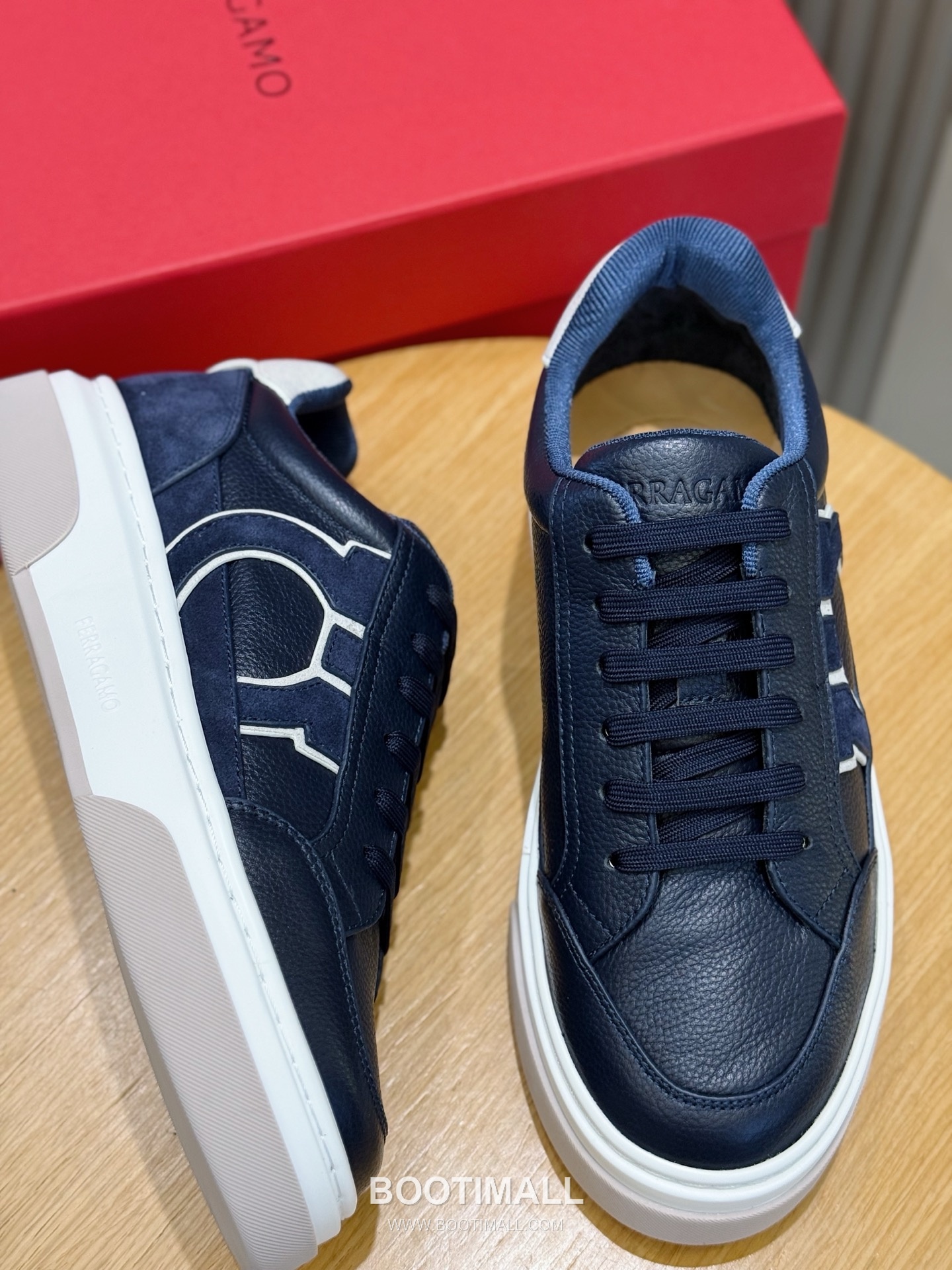 Salvatore Ferragamo Gancini Mesh Leather Low Sneakers 살바토레 페라가모 간치니 메쉬 레더 로우 스니커즈 8