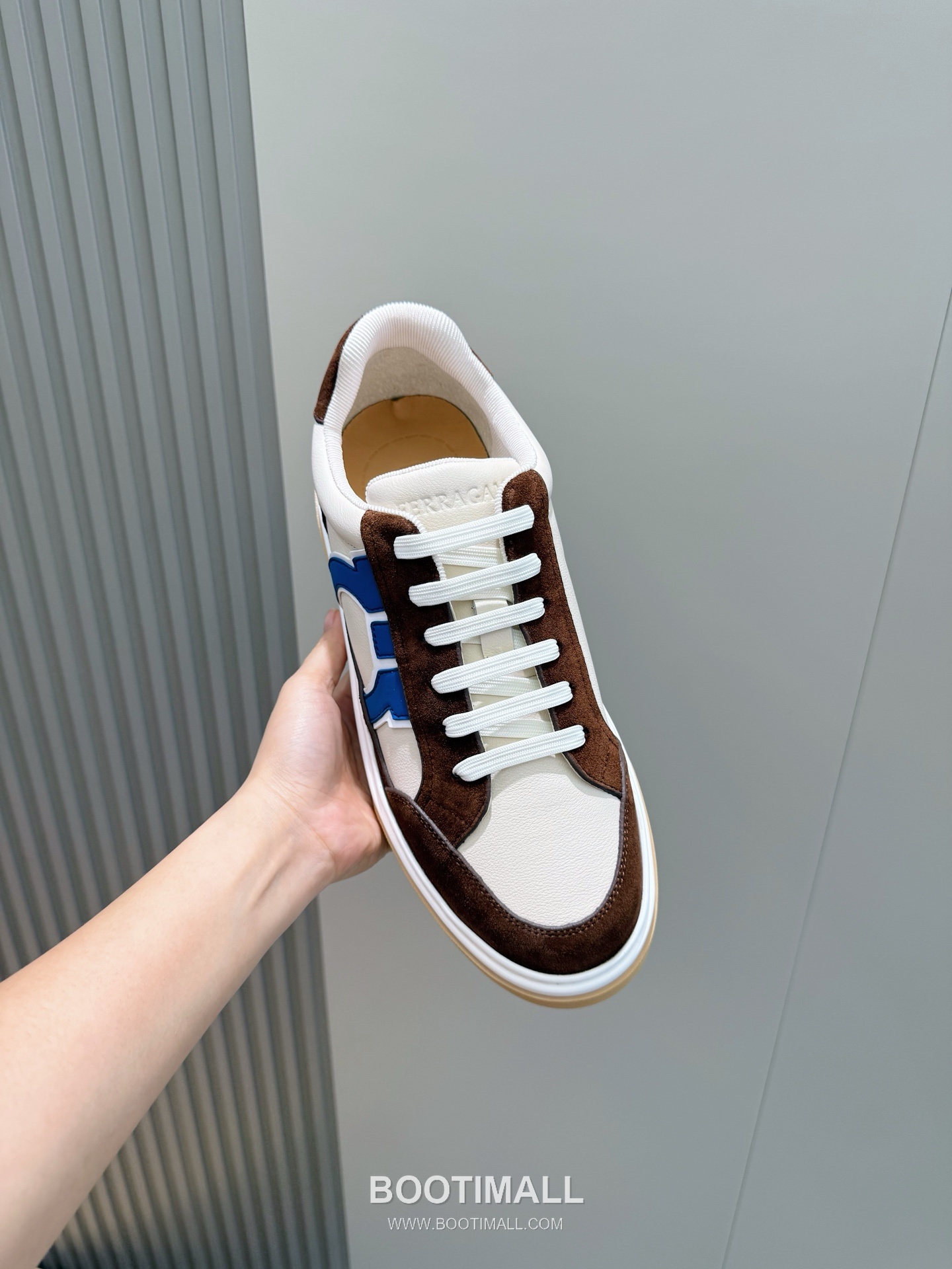 Salvatore Ferragamo Gancini Mesh Leather Low Sneakers 살바토레 페라가모 간치니 메쉬 레더 로우 스니커즈 4