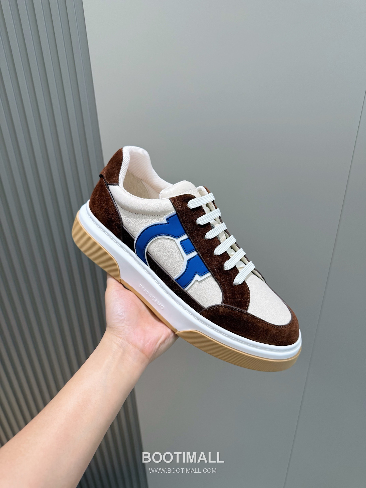 Salvatore Ferragamo Gancini Mesh Leather Low Sneakers 살바토레 페라가모 간치니 메쉬 레더 로우 스니커즈 5
