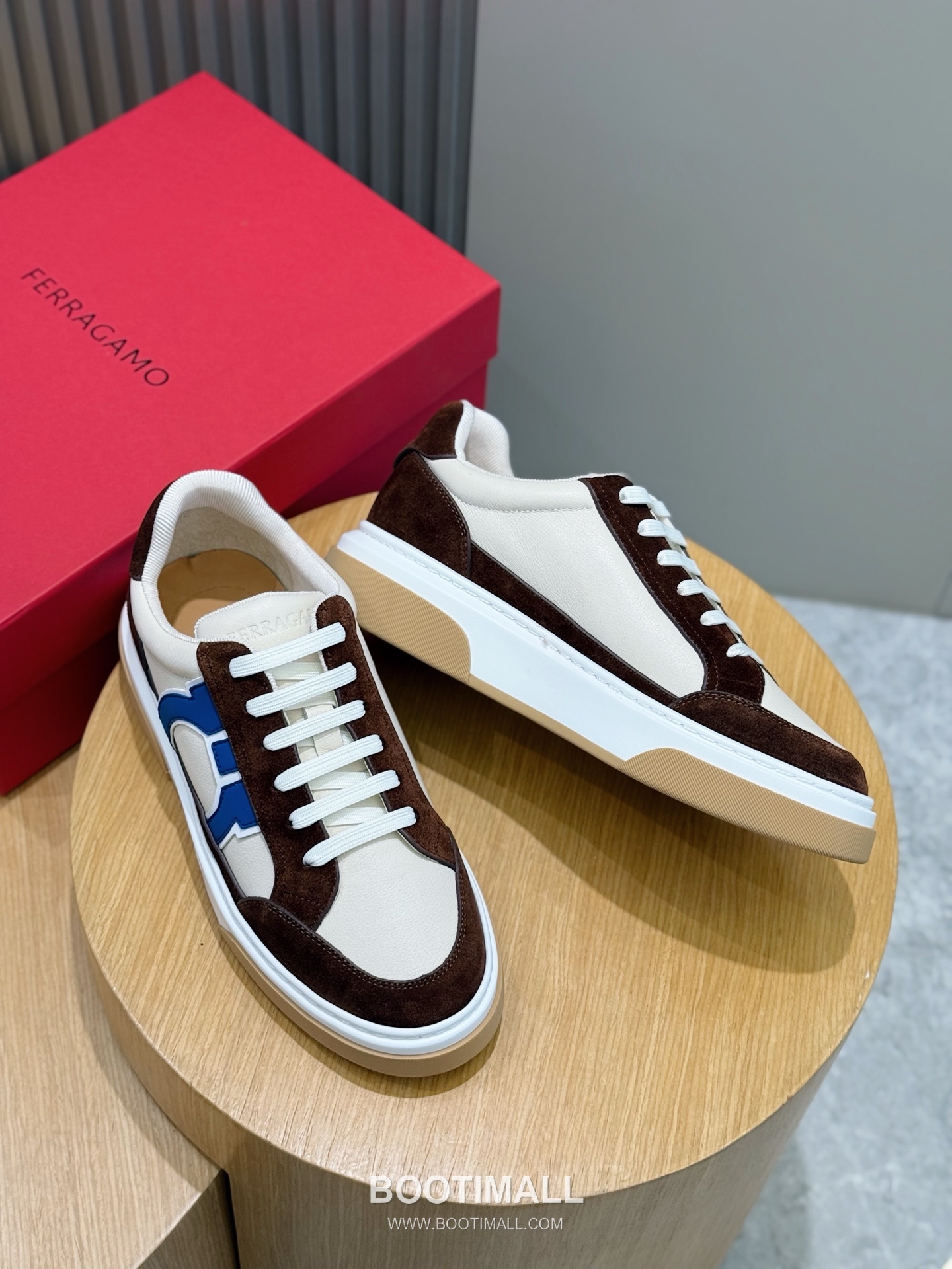 Salvatore Ferragamo Gancini Mesh Leather Low Sneakers 살바토레 페라가모 간치니 메쉬 레더 로우 스니커즈 7