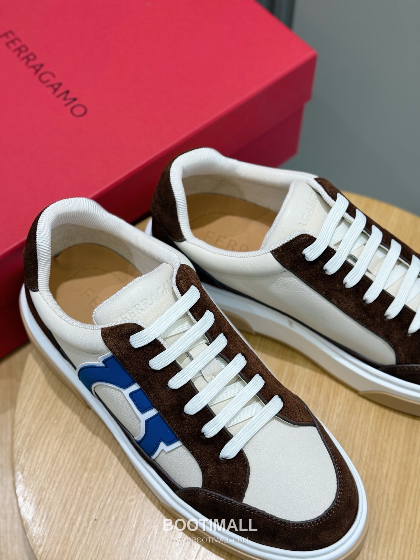 Salvatore Ferragamo Gancini Mesh Leather Low Sneakers 살바토레 페라가모 간치니 메쉬 레더 로우 스니커즈 8