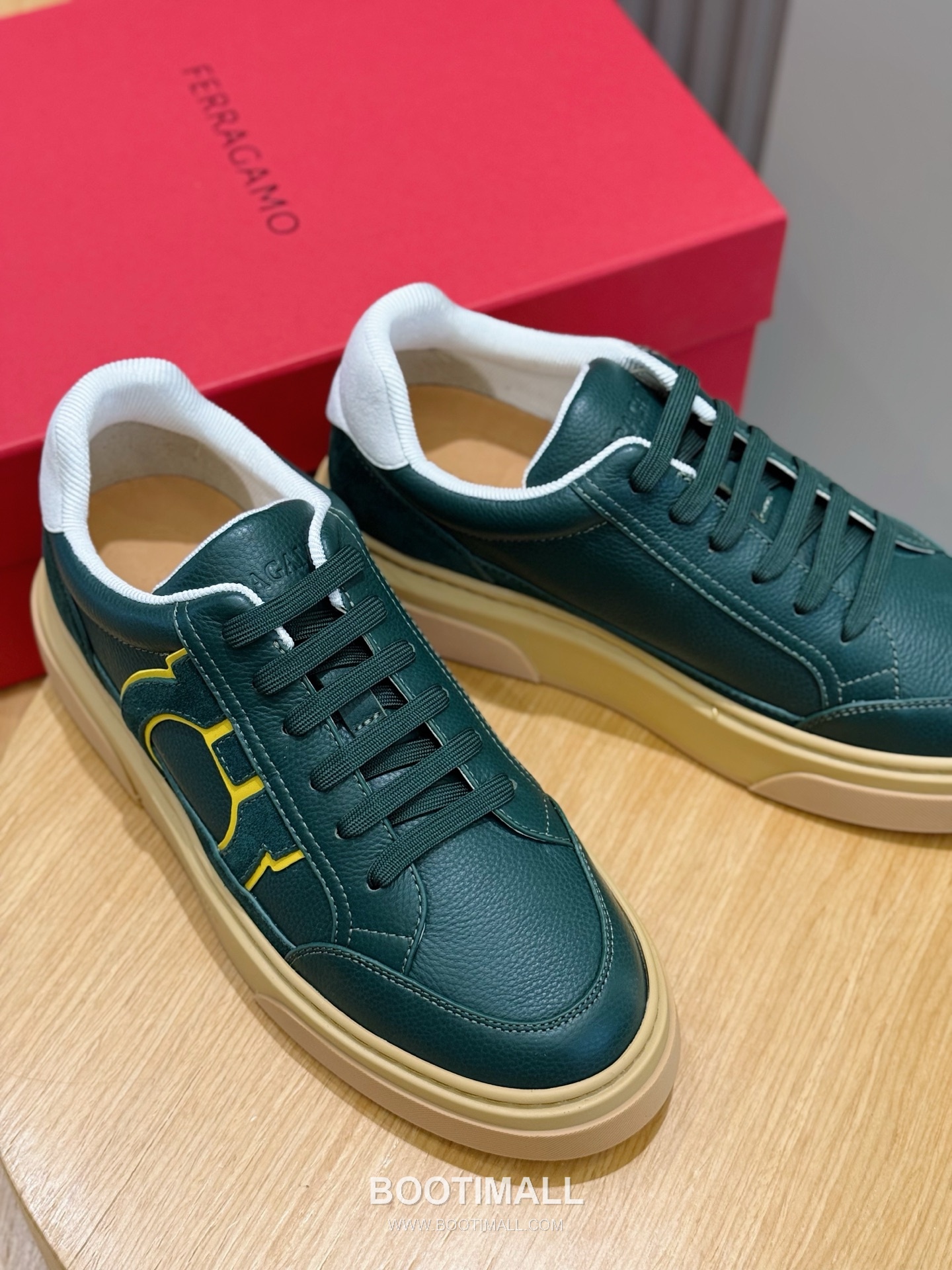 Salvatore Ferragamo Gancini Mesh Leather Low Sneakers 살바토레 페라가모 간치니 메쉬 레더 로우 스니커즈 8