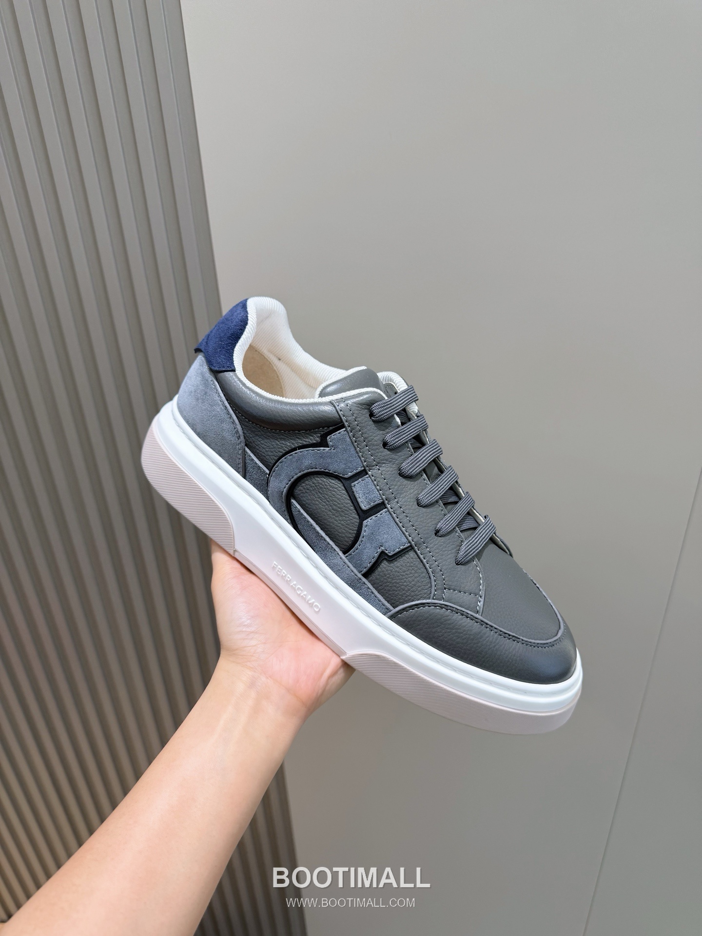 Salvatore Ferragamo Gancini Mesh Leather Low Sneakers 살바토레 페라가모 간치니 메쉬 레더 로우 스니커즈 5
