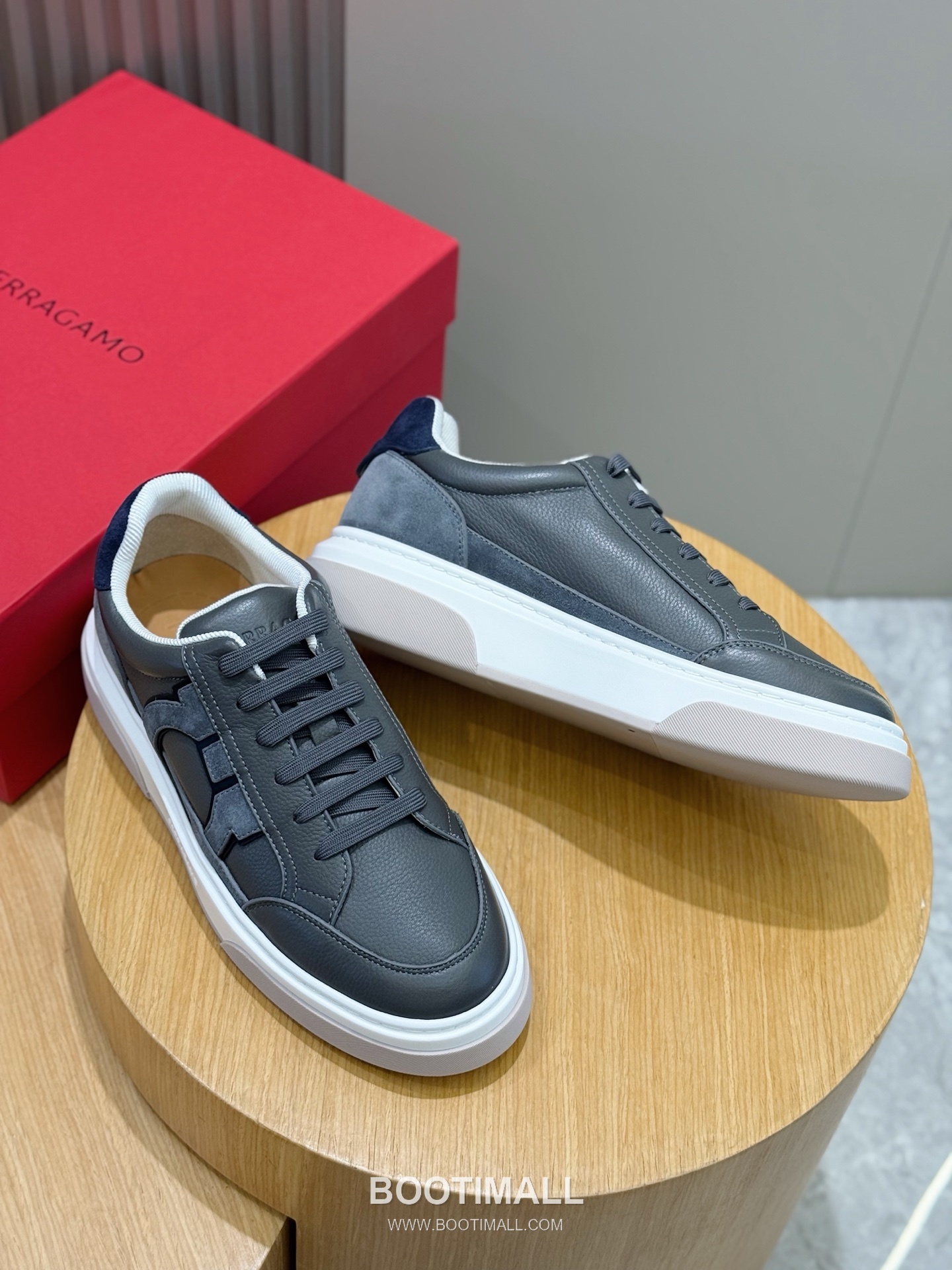 Salvatore Ferragamo Gancini Mesh Leather Low Sneakers 살바토레 페라가모 간치니 메쉬 레더 로우 스니커즈 7