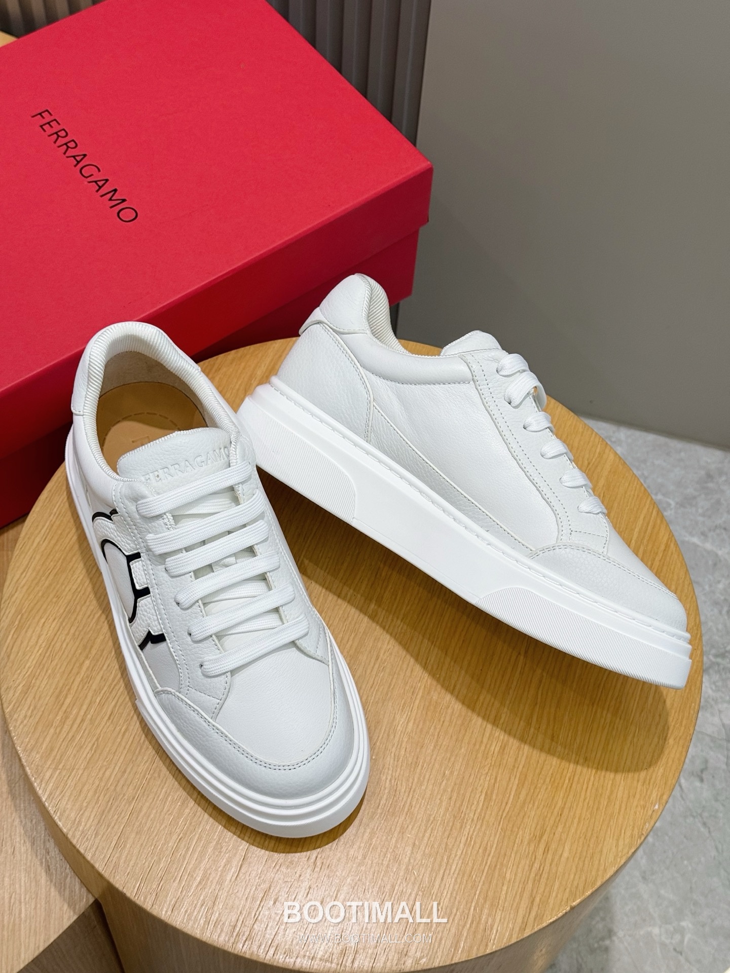 Salvatore Ferragamo Gancini Mesh Leather Low Sneakers 살바토레 페라가모 간치니 메쉬 레더 로우 스니커즈 7