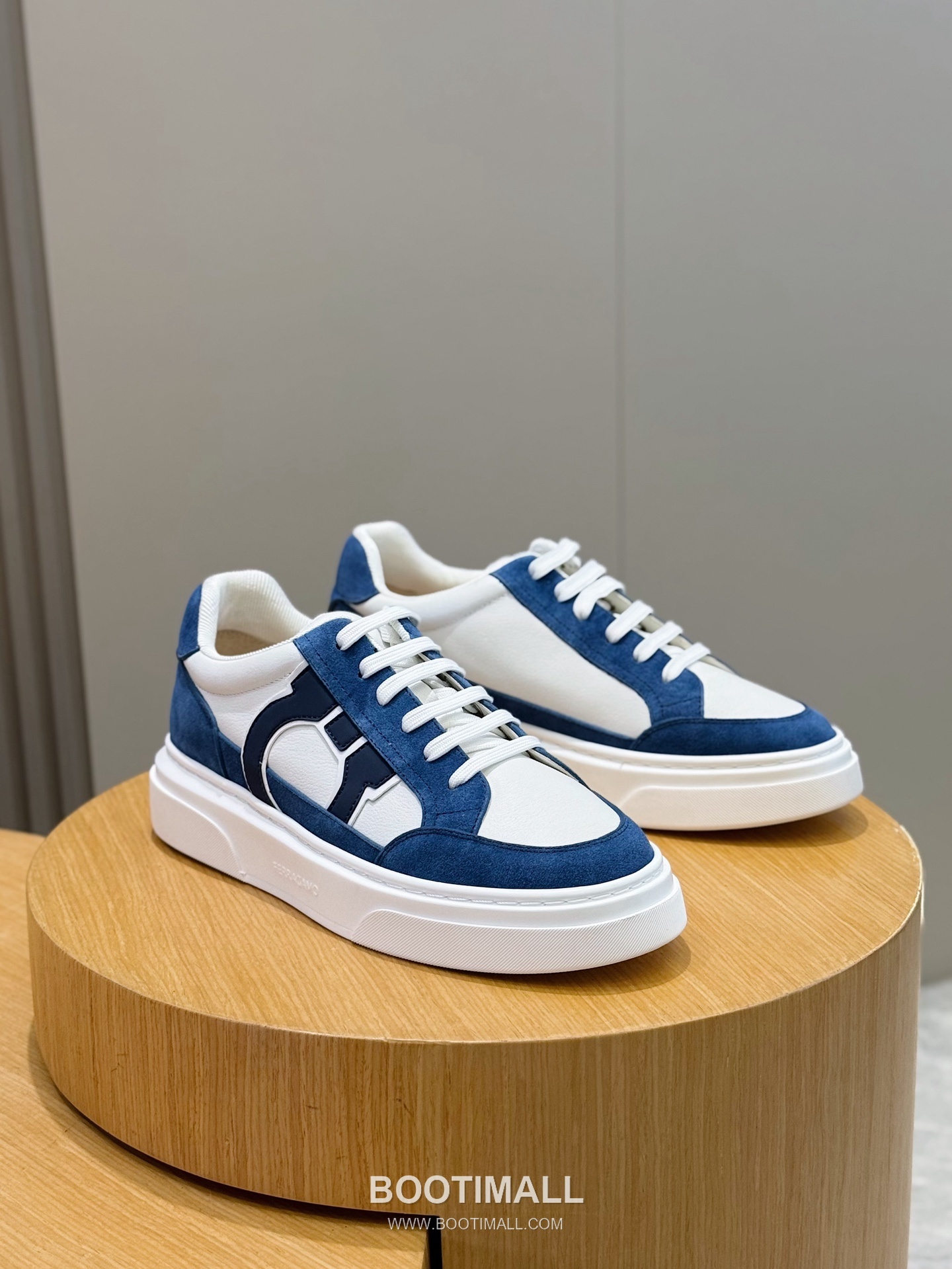 Salvatore Ferragamo Gancini Mesh Leather Low Sneakers 살바토레 페라가모 간치니 메쉬 레더 로우 스니커즈 3