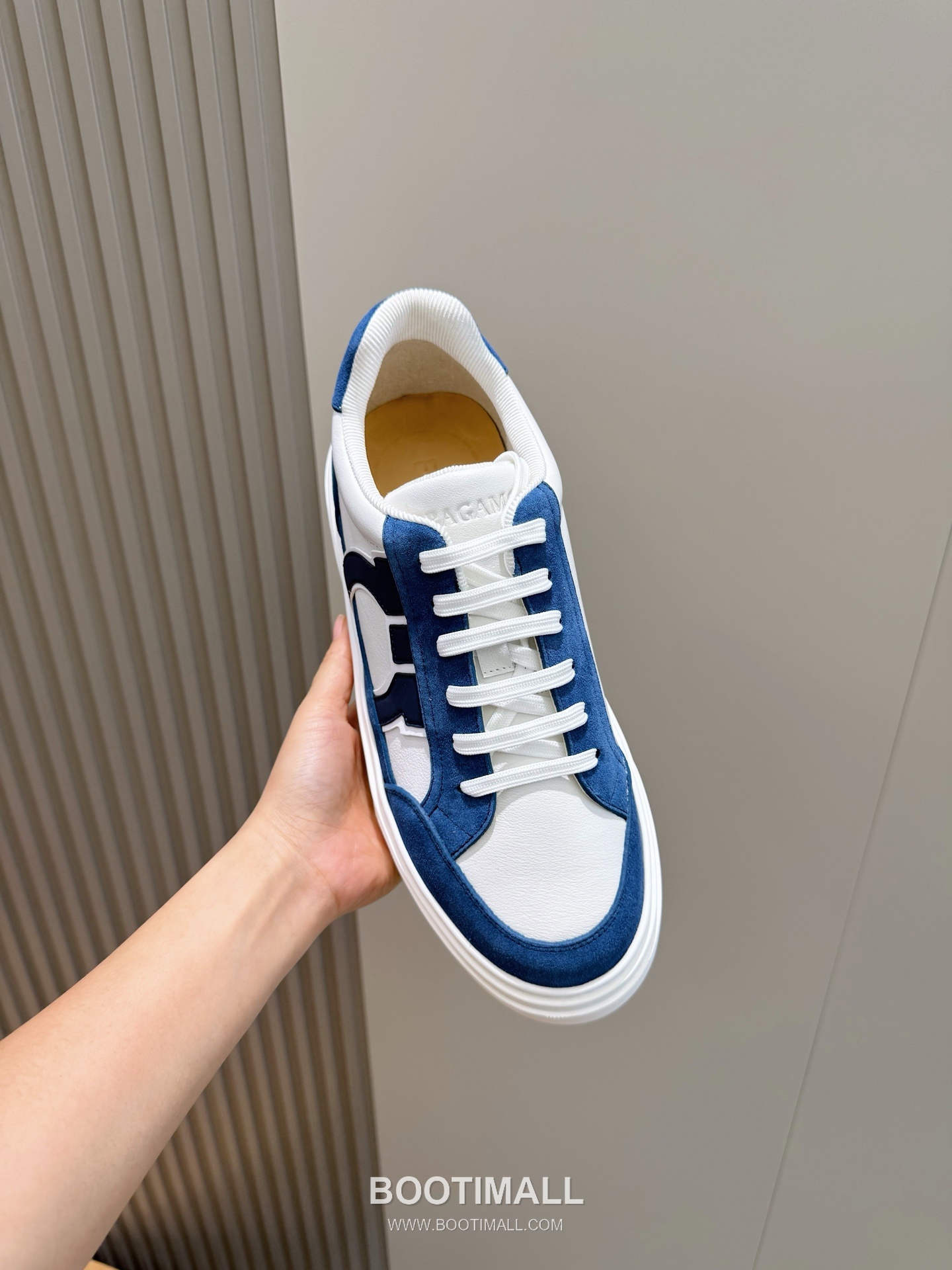 Salvatore Ferragamo Gancini Mesh Leather Low Sneakers 살바토레 페라가모 간치니 메쉬 레더 로우 스니커즈 4