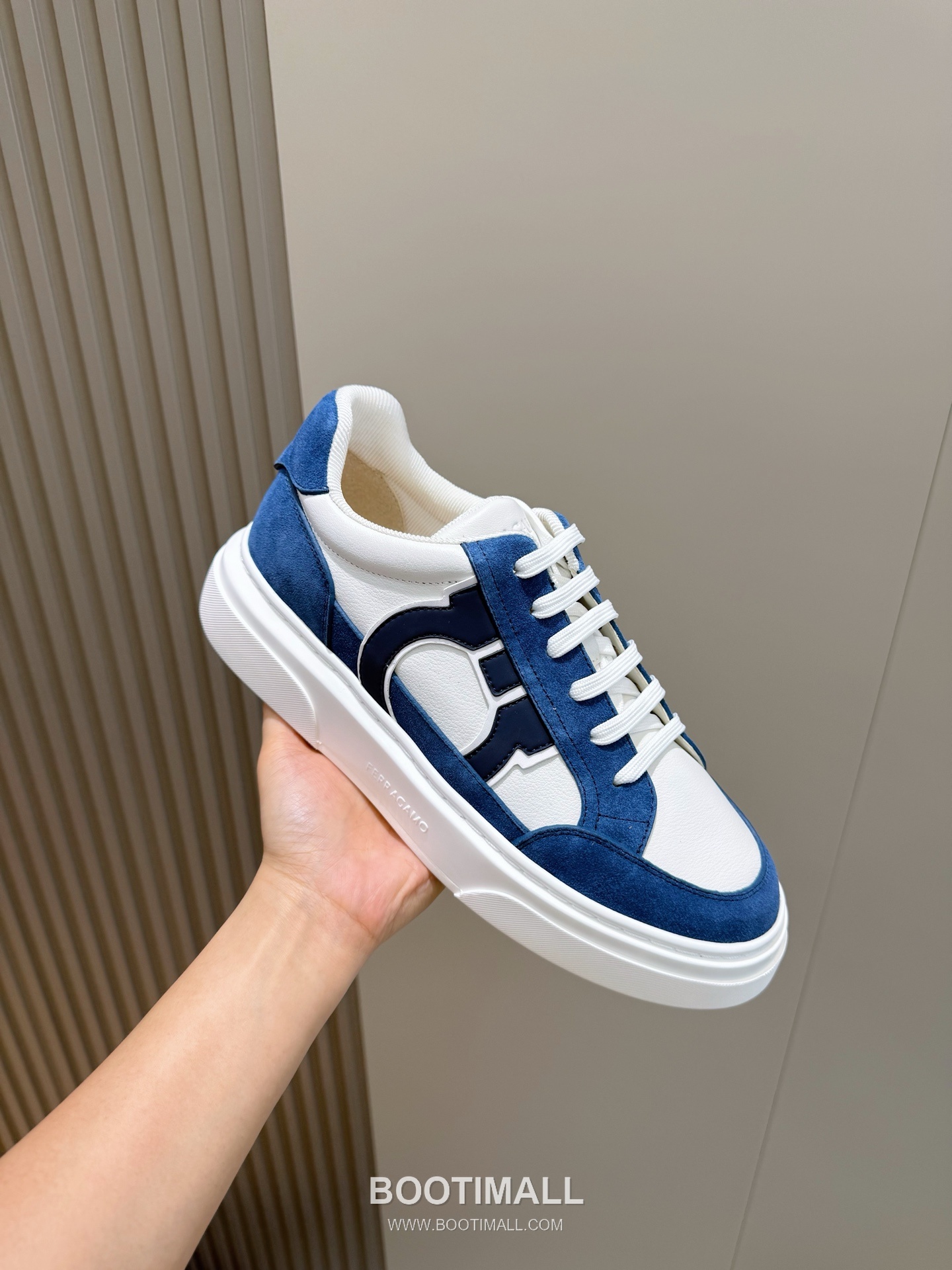 Salvatore Ferragamo Gancini Mesh Leather Low Sneakers 살바토레 페라가모 간치니 메쉬 레더 로우 스니커즈 5