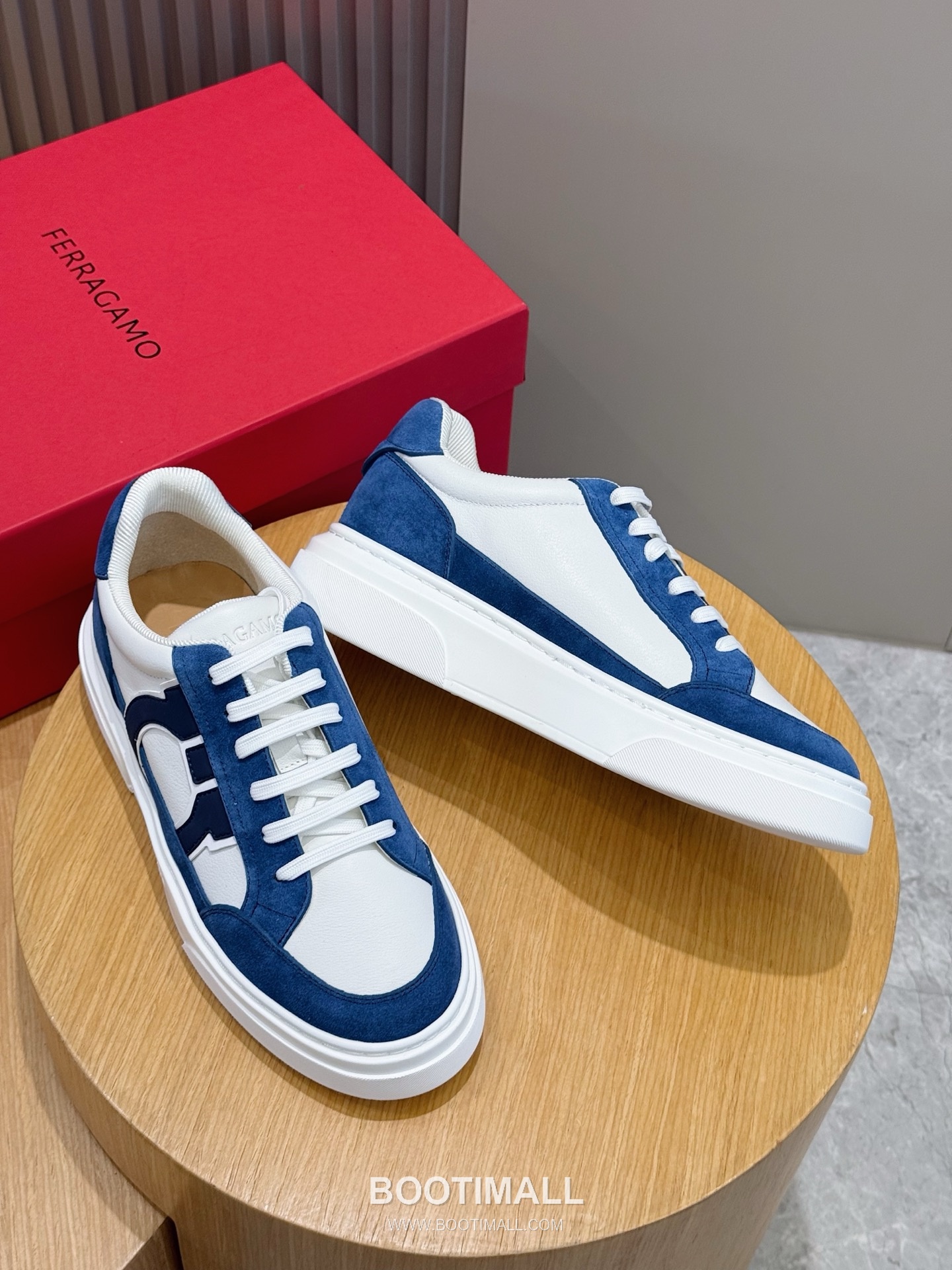 Salvatore Ferragamo Gancini Mesh Leather Low Sneakers 살바토레 페라가모 간치니 메쉬 레더 로우 스니커즈 7