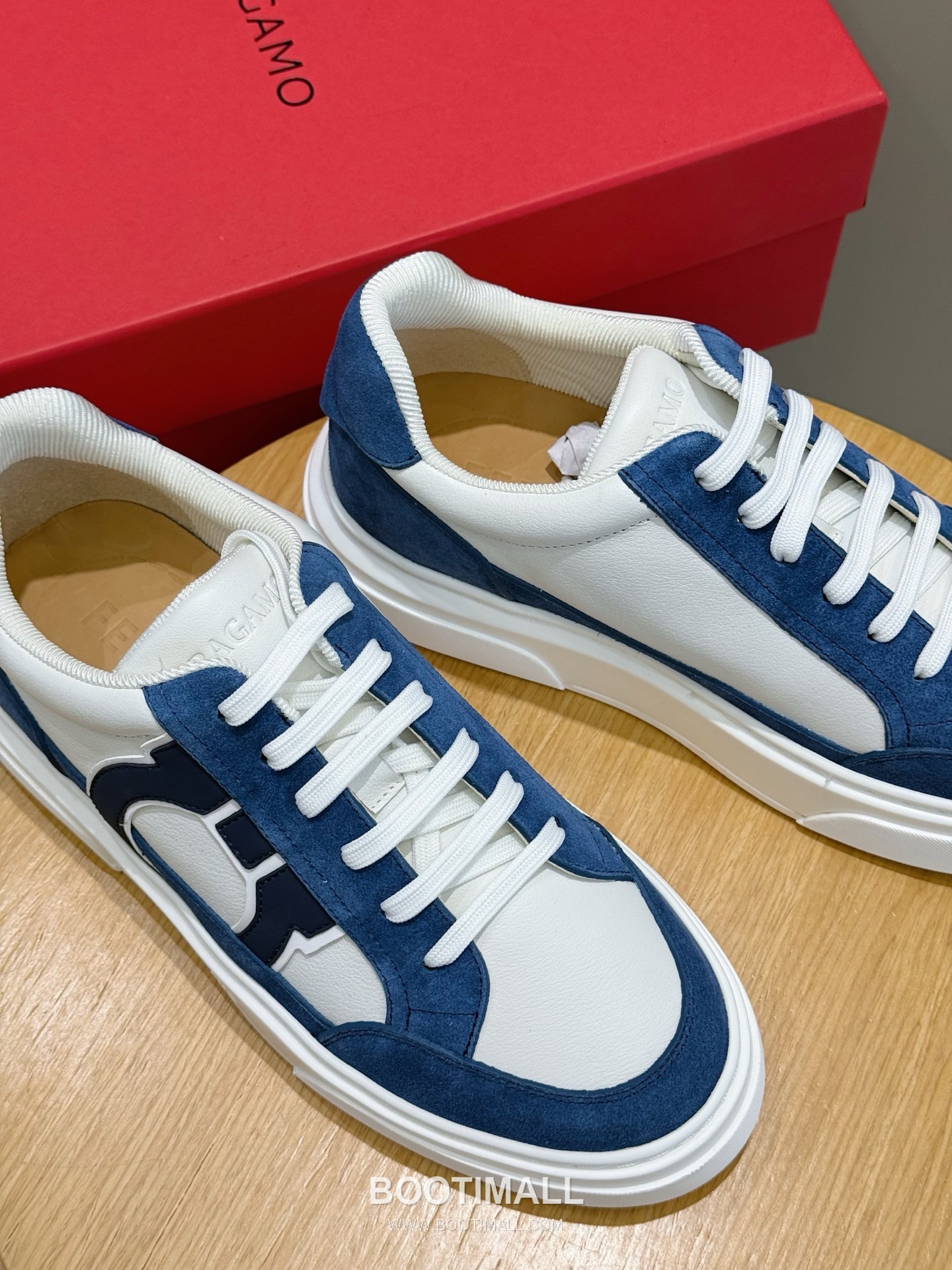 Salvatore Ferragamo Gancini Mesh Leather Low Sneakers 살바토레 페라가모 간치니 메쉬 레더 로우 스니커즈 8