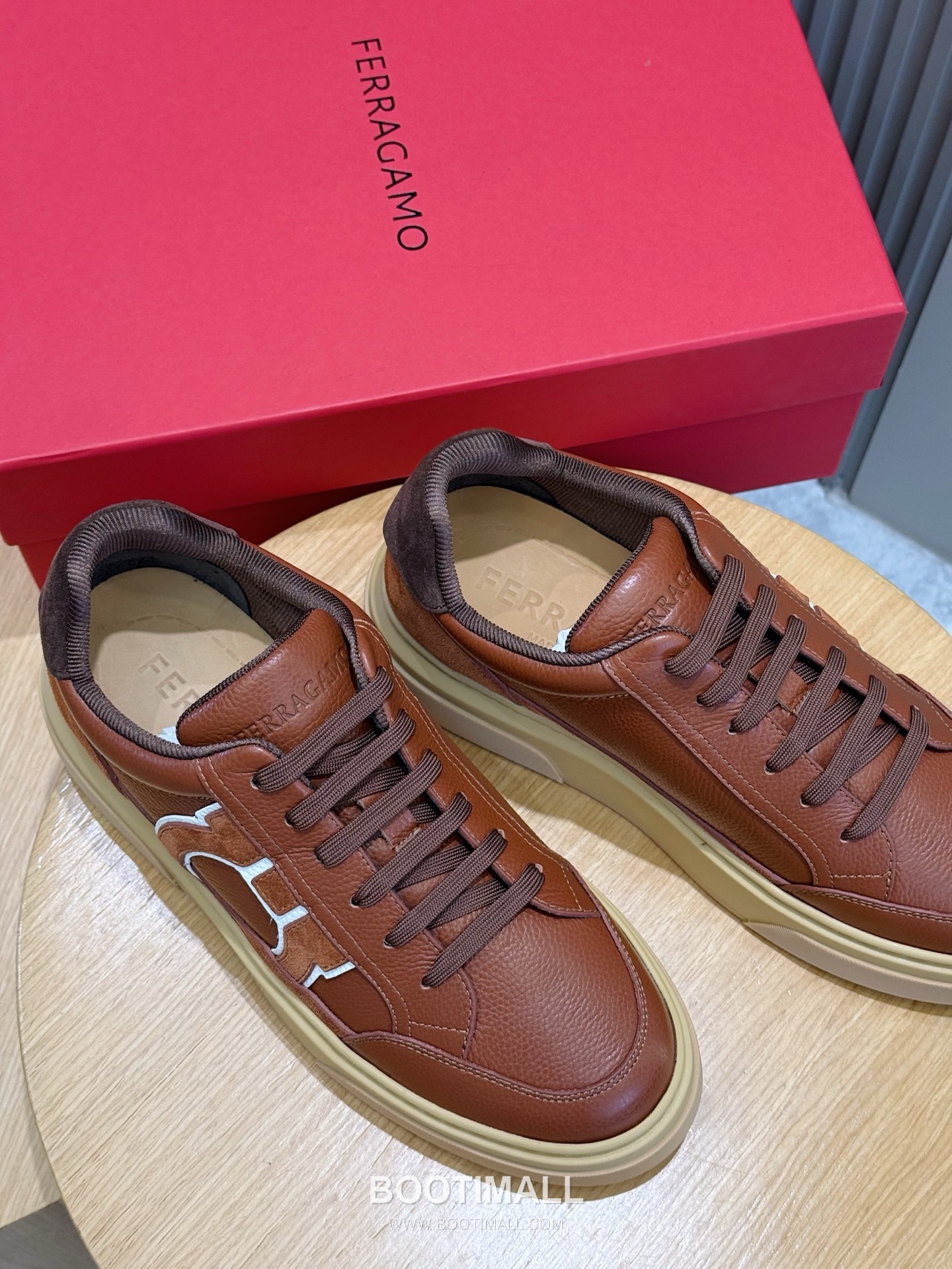 Salvatore Ferragamo Gancini Mesh Leather Low Sneakers 살바토레 페라가모 간치니 메쉬 레더 로우 스니커즈 8