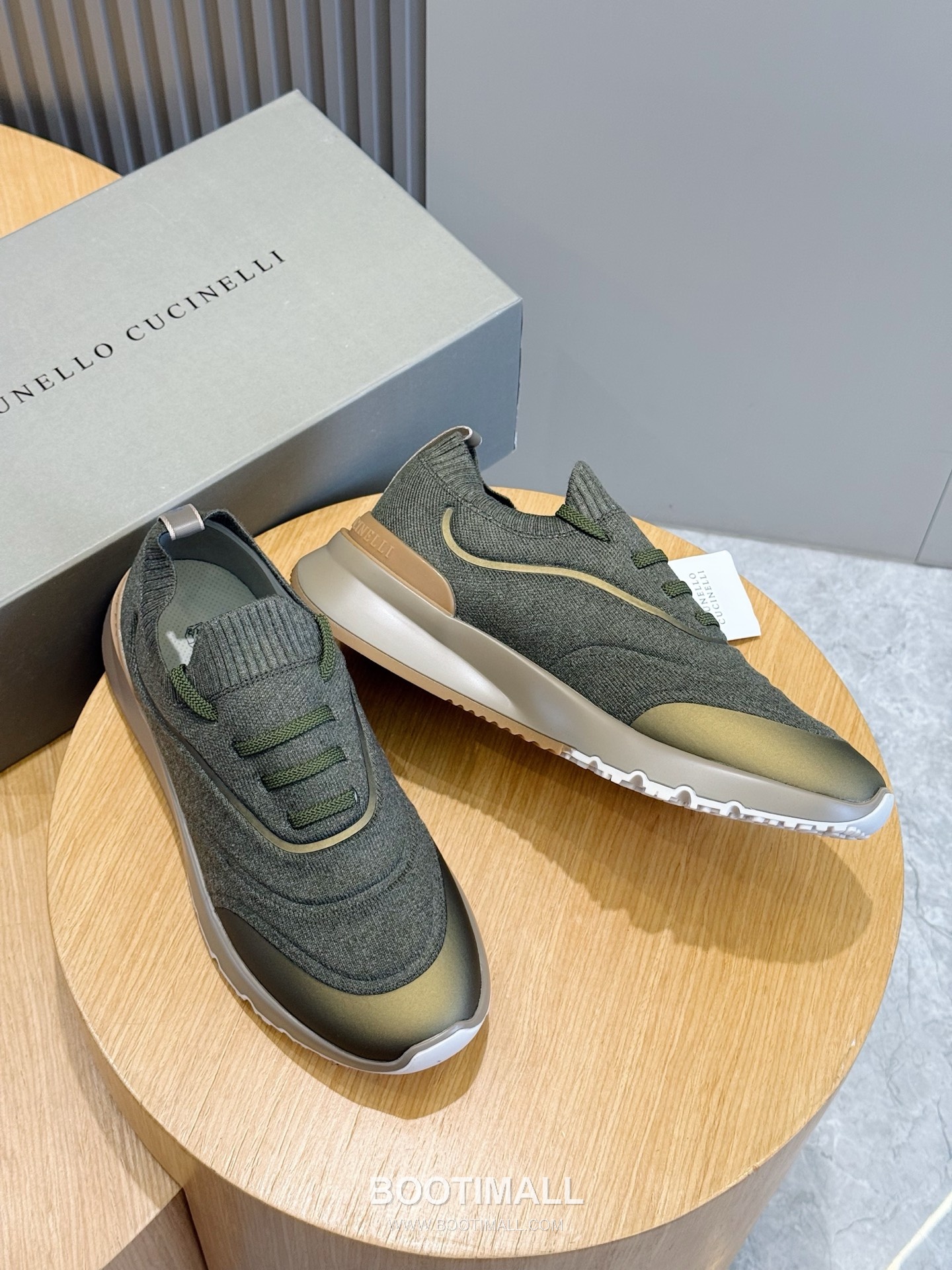 Brunello Cucinelli Knit Leather Low Sneakers 브루넬로 쿠치넬리 니트 레더 로우 스니커즈 7