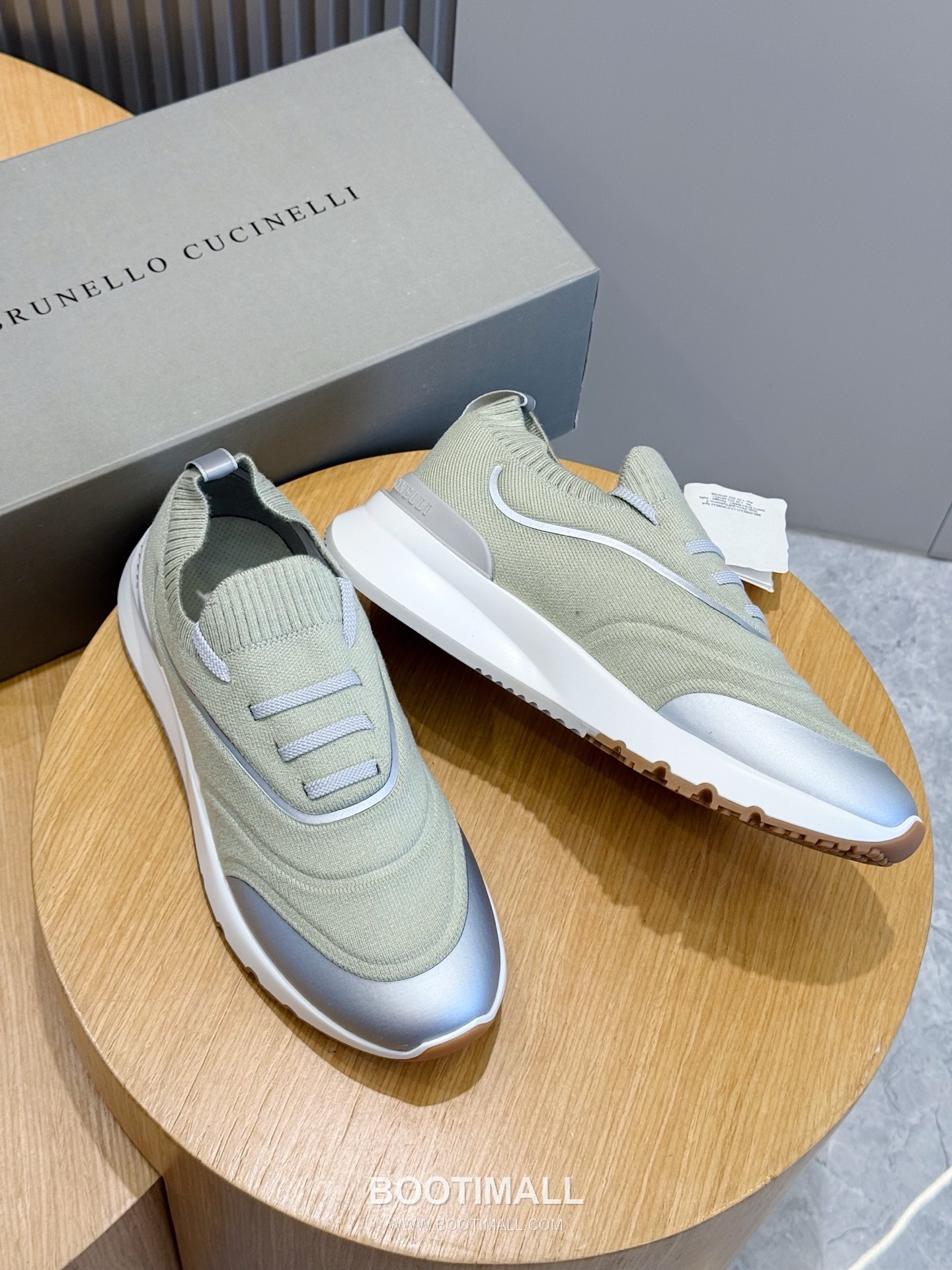 Brunello Cucinelli Knit Leather Low Sneakers 브루넬로 쿠치넬리 니트 레더 로우 스니커즈 7