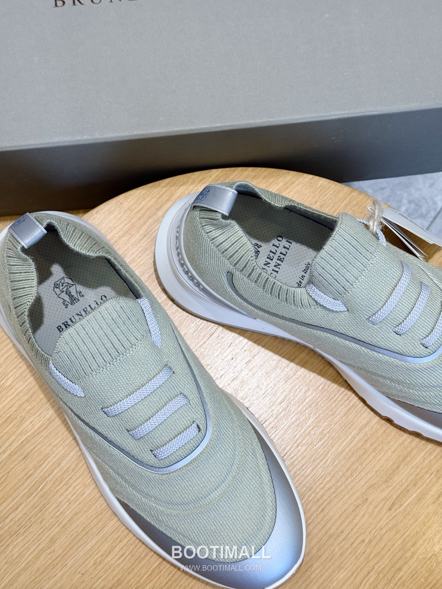 Brunello Cucinelli Knit Leather Low Sneakers 브루넬로 쿠치넬리 니트 레더 로우 스니커즈 8