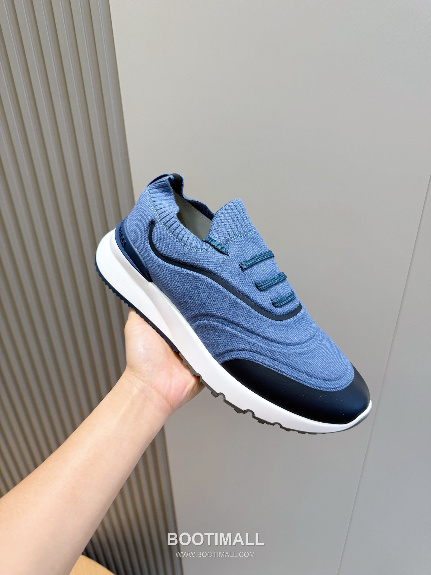 Brunello Cucinelli Knit Leather Low Sneakers 브루넬로 쿠치넬리 니트 레더 로우 스니커즈 5