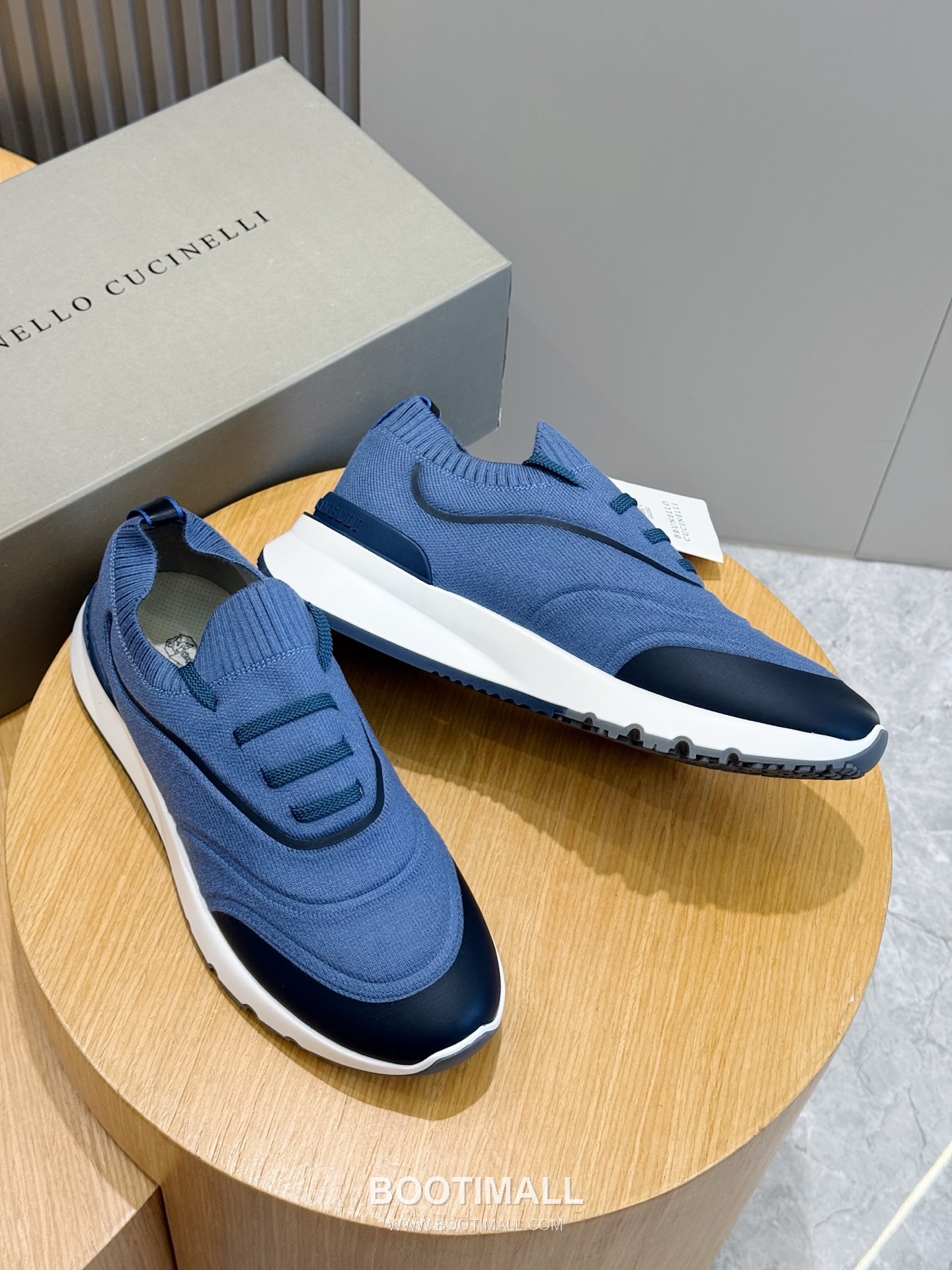 Brunello Cucinelli Knit Leather Low Sneakers 브루넬로 쿠치넬리 니트 레더 로우 스니커즈 7