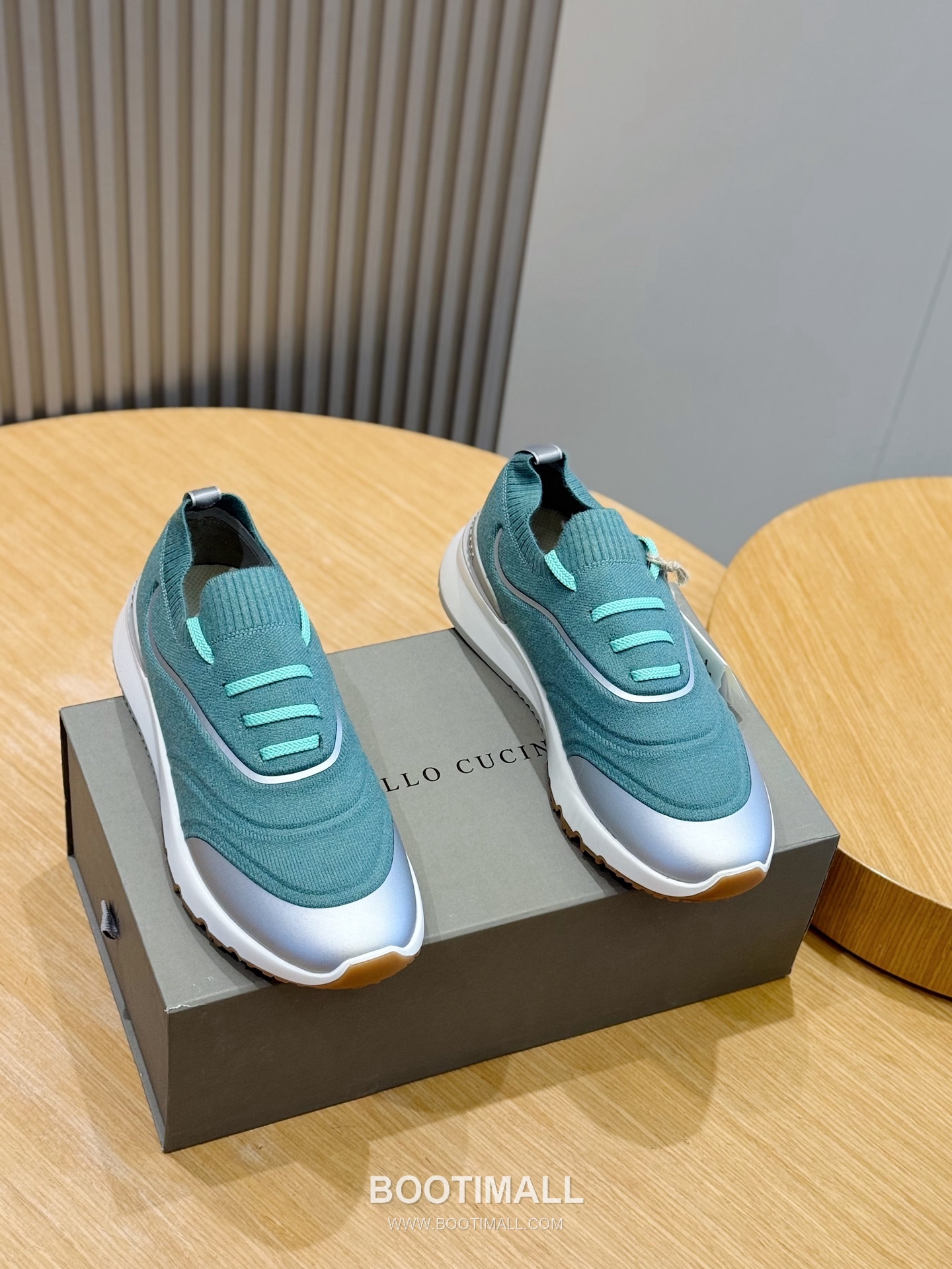 Brunello Cucinelli Knit Leather Low Sneakers 브루넬로 쿠치넬리 니트 레더 로우 스니커즈 1