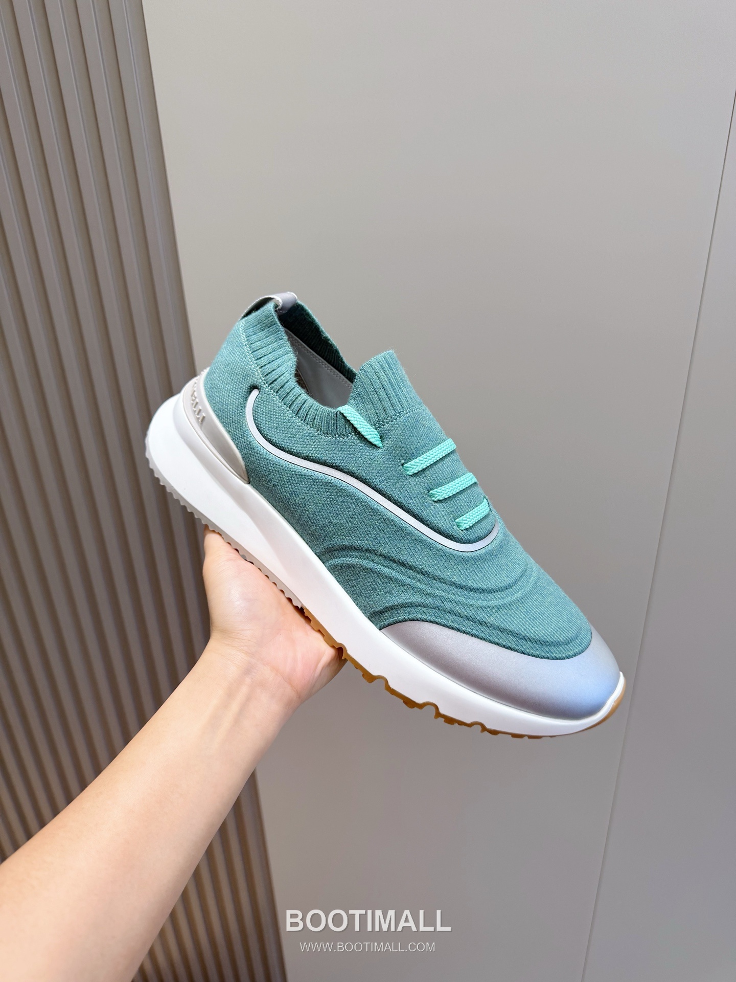 Brunello Cucinelli Knit Leather Low Sneakers 브루넬로 쿠치넬리 니트 레더 로우 스니커즈 5