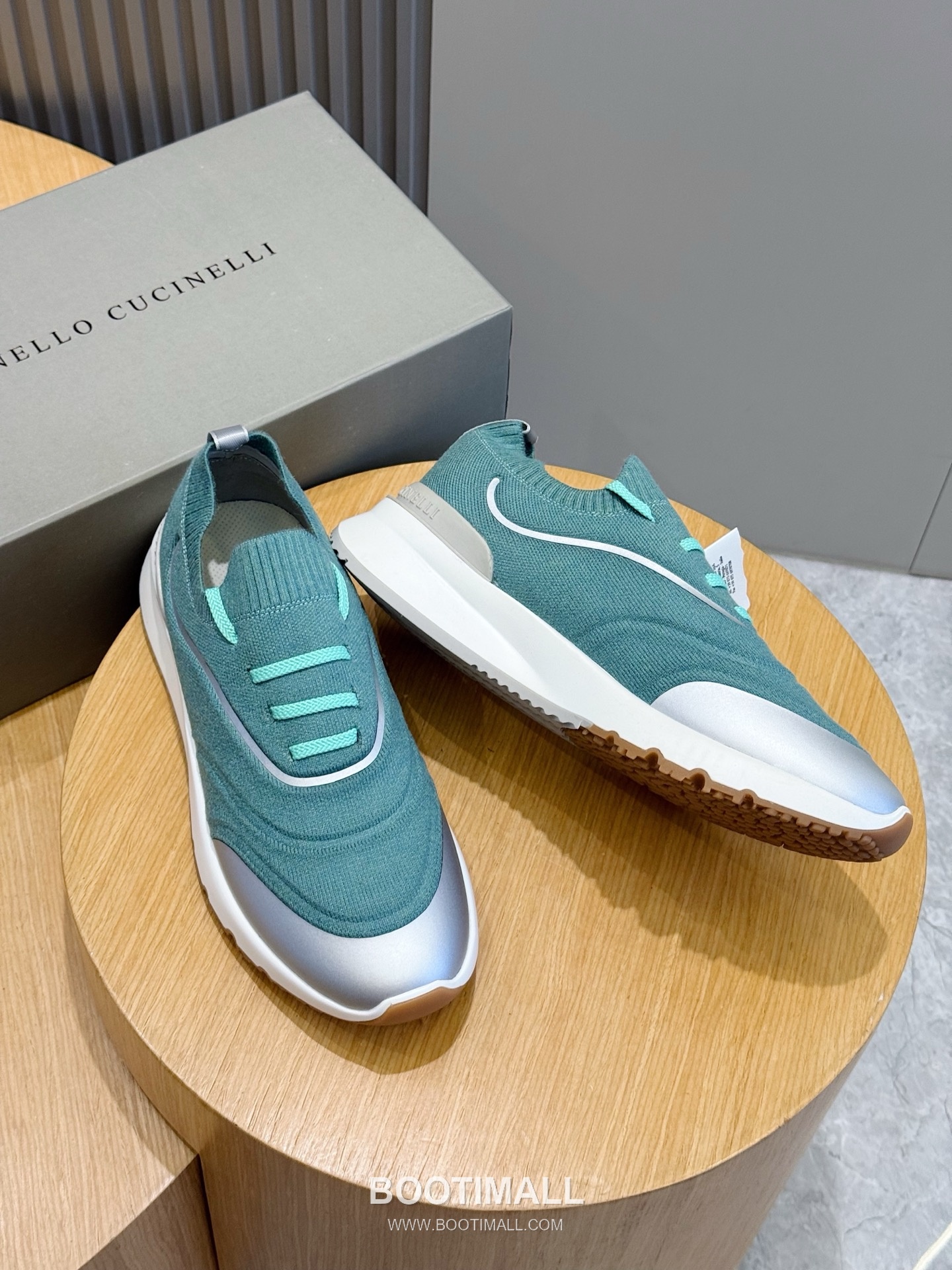 Brunello Cucinelli Knit Leather Low Sneakers 브루넬로 쿠치넬리 니트 레더 로우 스니커즈 7