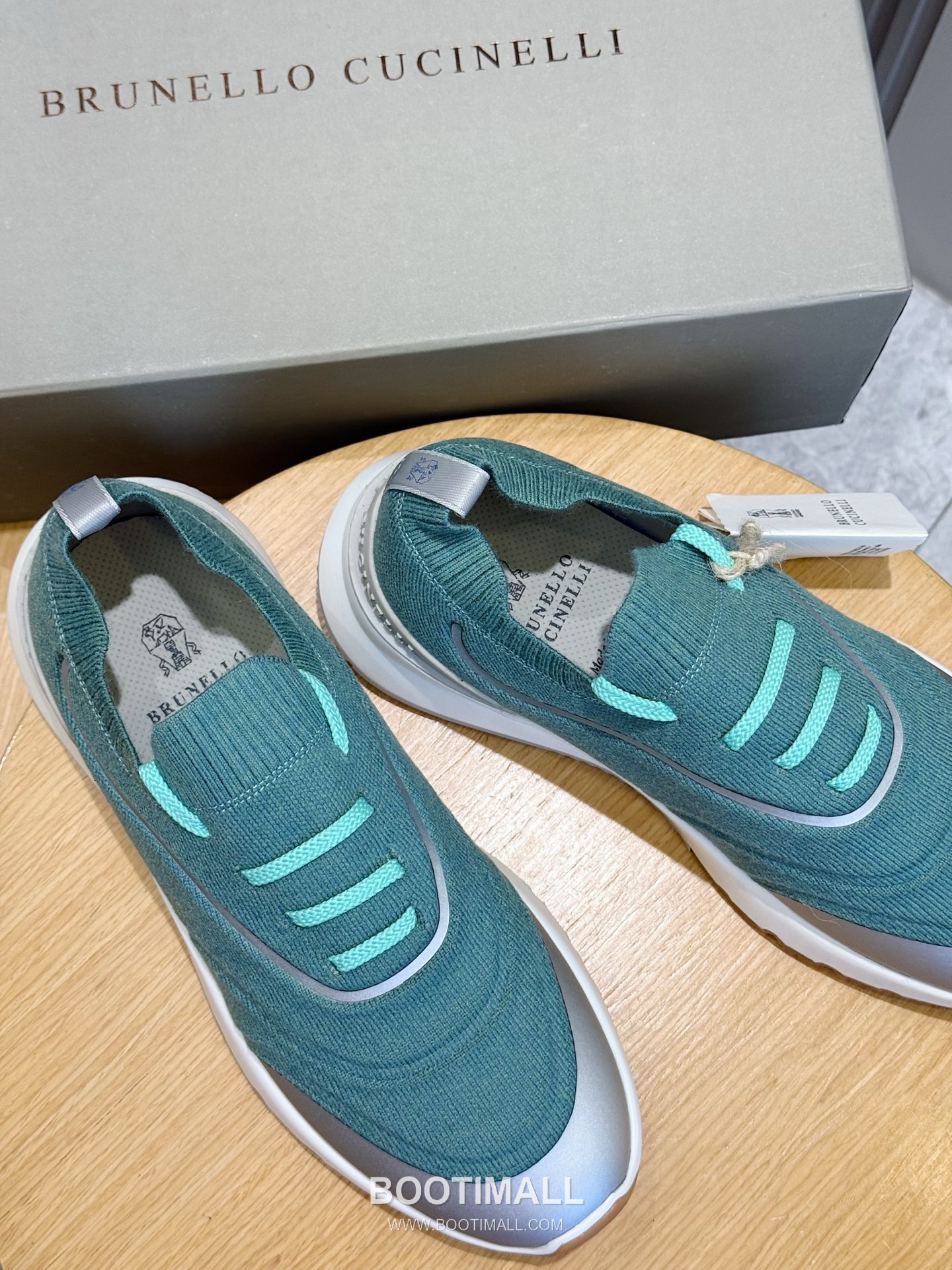 Brunello Cucinelli Knit Leather Low Sneakers 브루넬로 쿠치넬리 니트 레더 로우 스니커즈 8