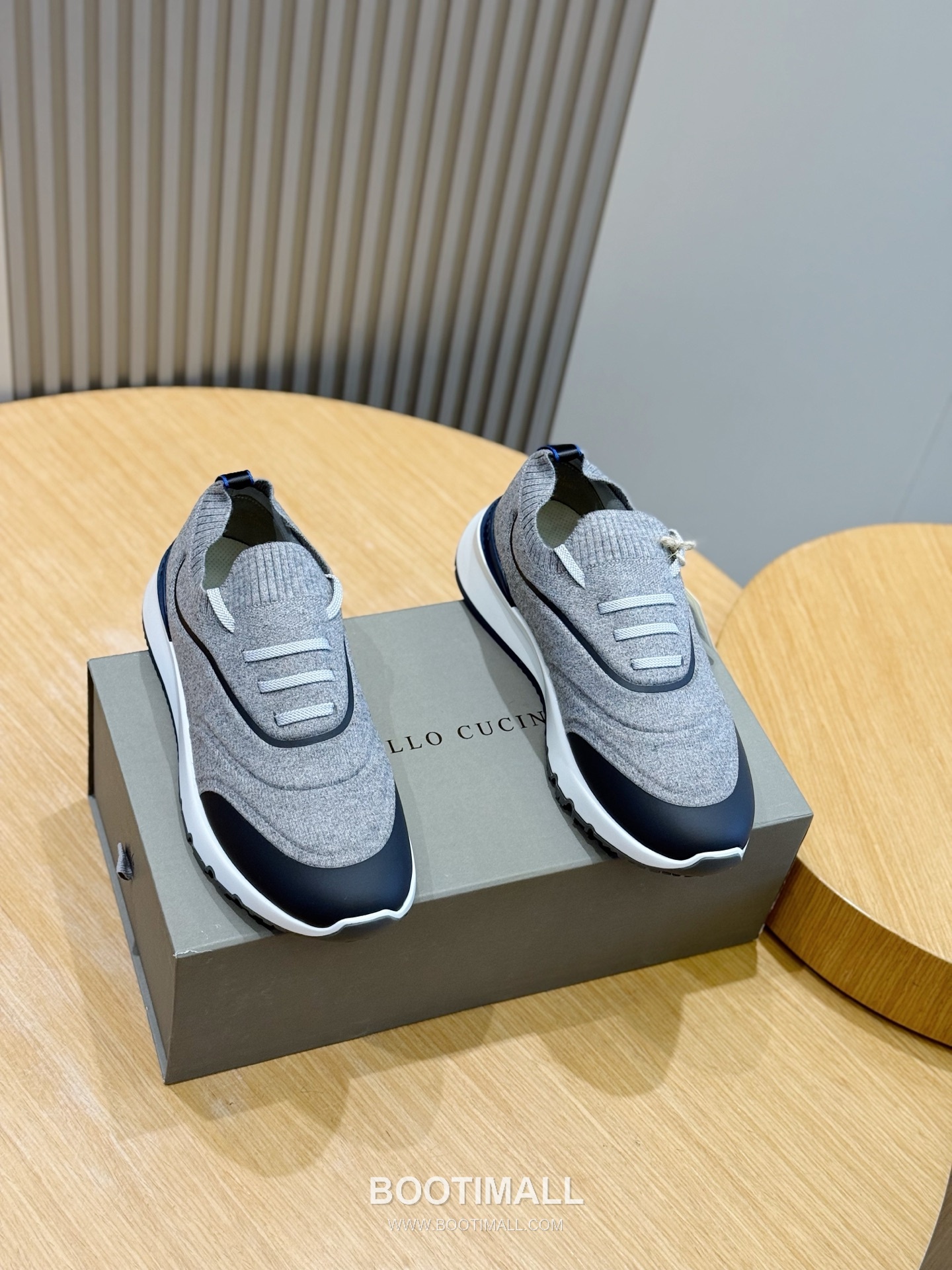 Brunello Cucinelli Knit Leather Low Sneakers 브루넬로 쿠치넬리 니트 레더 로우 스니커즈 1