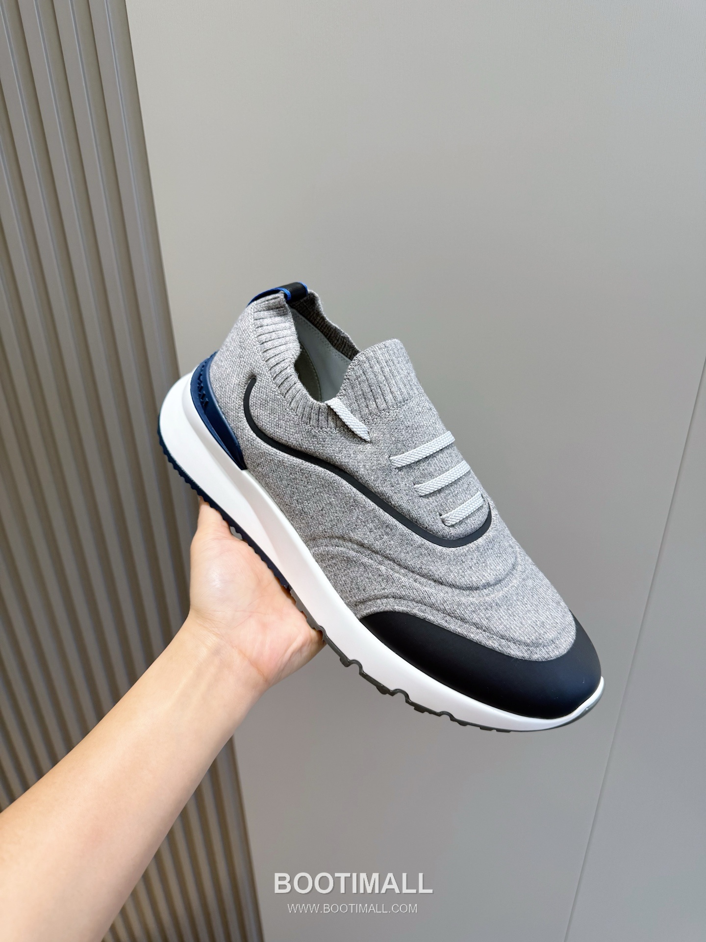 Brunello Cucinelli Knit Leather Low Sneakers 브루넬로 쿠치넬리 니트 레더 로우 스니커즈 5