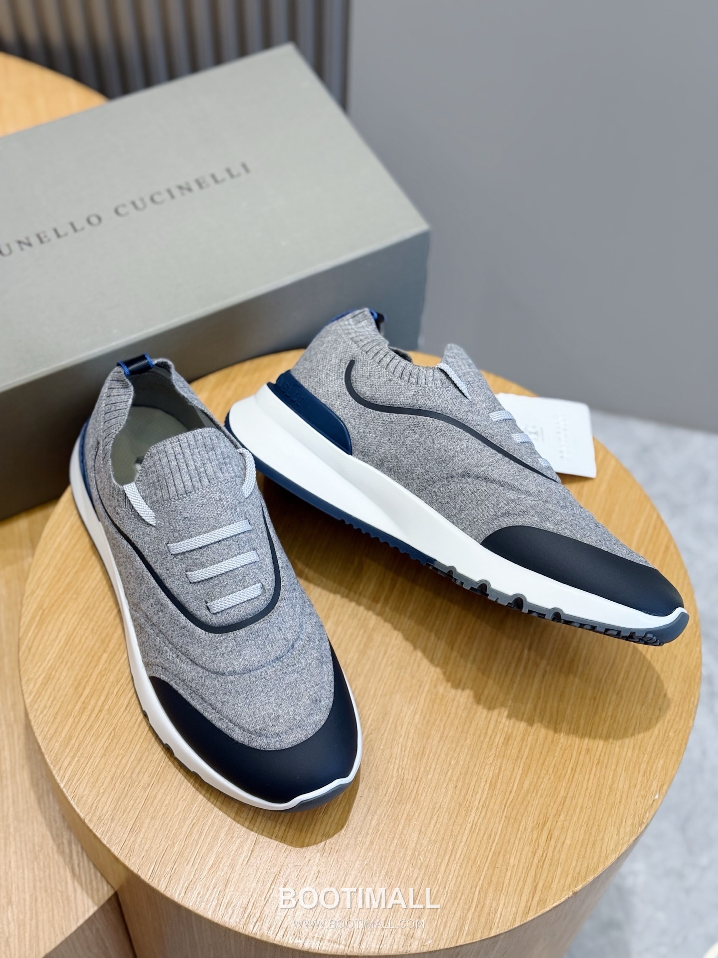 Brunello Cucinelli Knit Leather Low Sneakers 브루넬로 쿠치넬리 니트 레더 로우 스니커즈 7