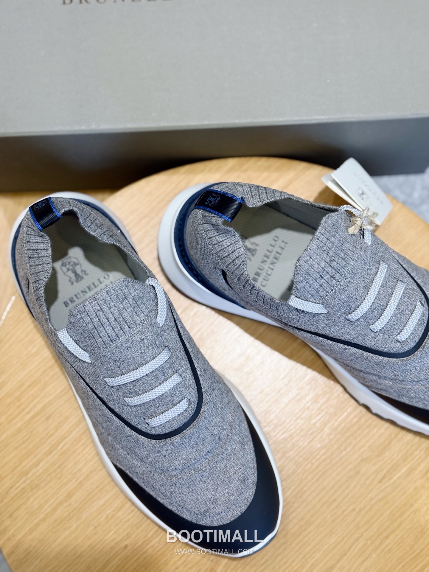 Brunello Cucinelli Knit Leather Low Sneakers 브루넬로 쿠치넬리 니트 레더 로우 스니커즈 8