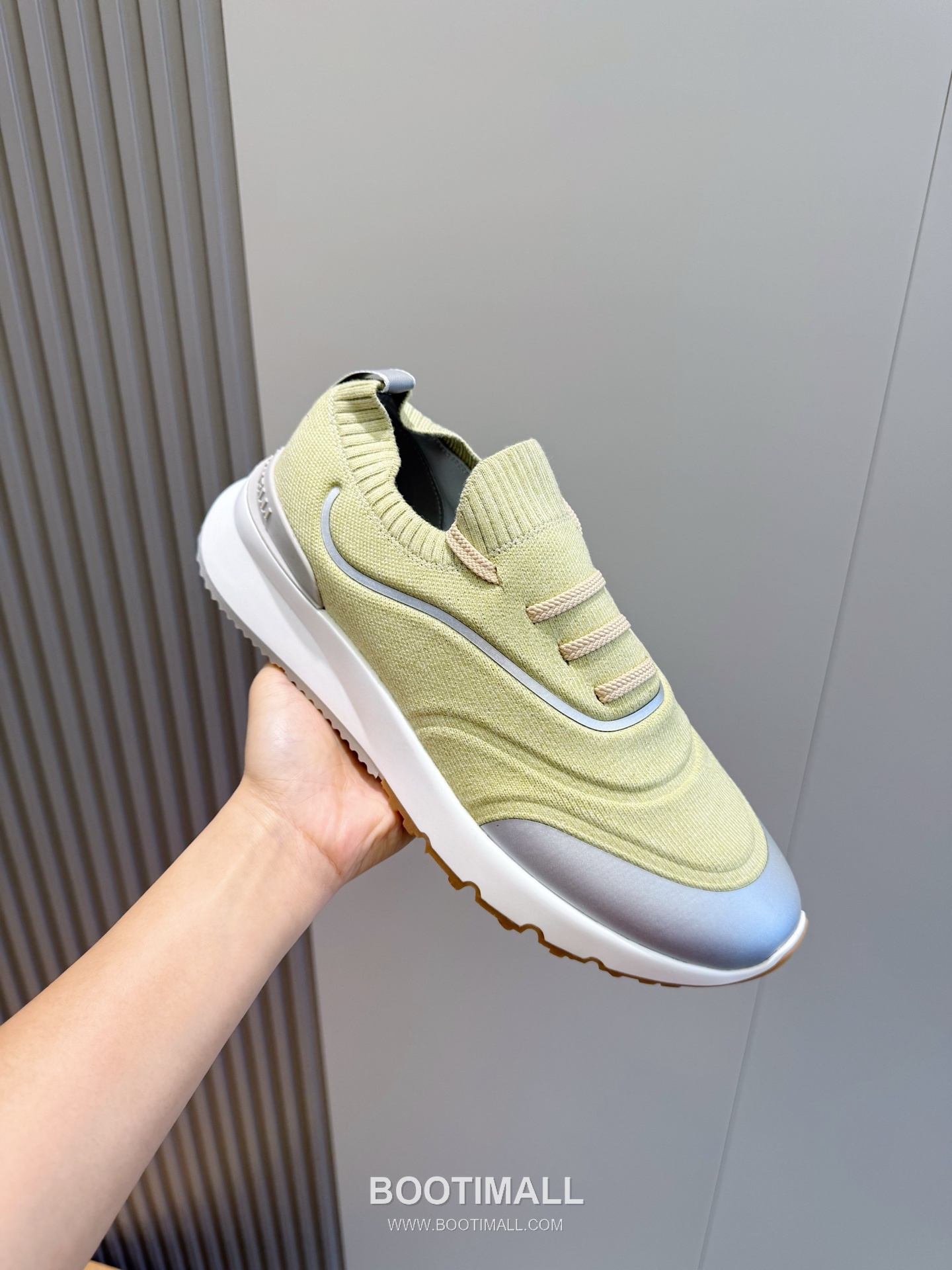 Brunello Cucinelli Knit Leather Low Sneakers 브루넬로 쿠치넬리 니트 레더 로우 스니커즈 5