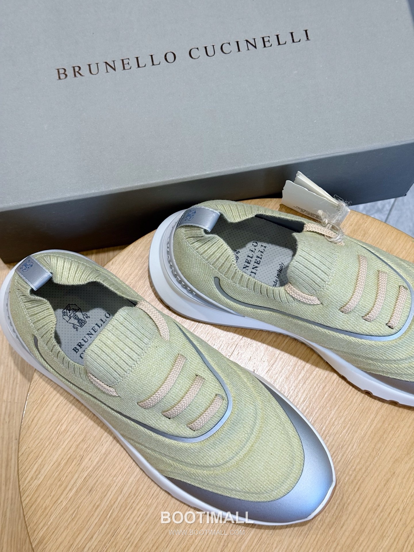 Brunello Cucinelli Knit Leather Low Sneakers 브루넬로 쿠치넬리 니트 레더 로우 스니커즈 8