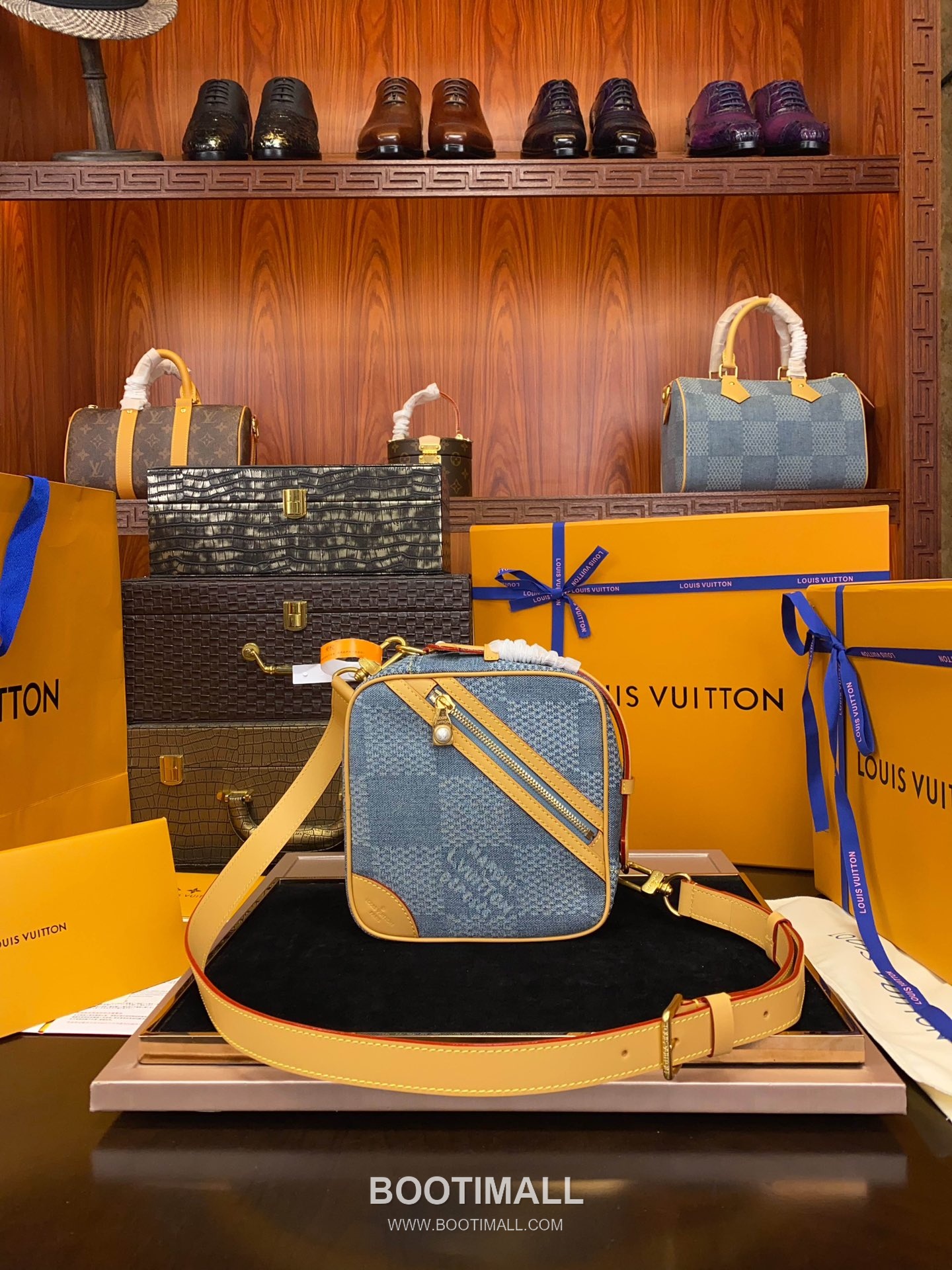 Louis Vuitton Chess Messenger Bag Damier Denim Canvas 루이비통 체스 메신저 다미에 N40706 데님 캔버스 숄더백 24cm 1