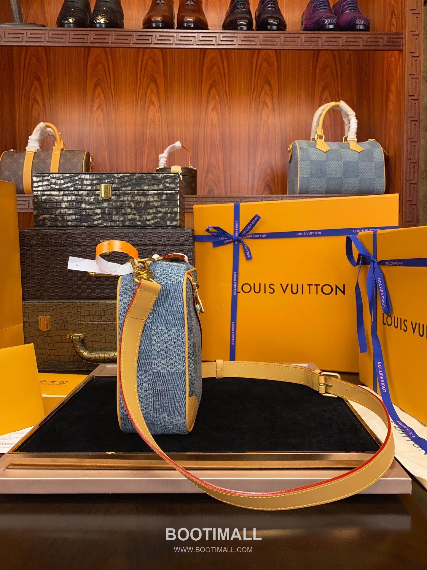 Louis Vuitton Chess Messenger Bag Damier Denim Canvas 루이비통 체스 메신저 다미에 N40706 데님 캔버스 숄더백 24cm 3