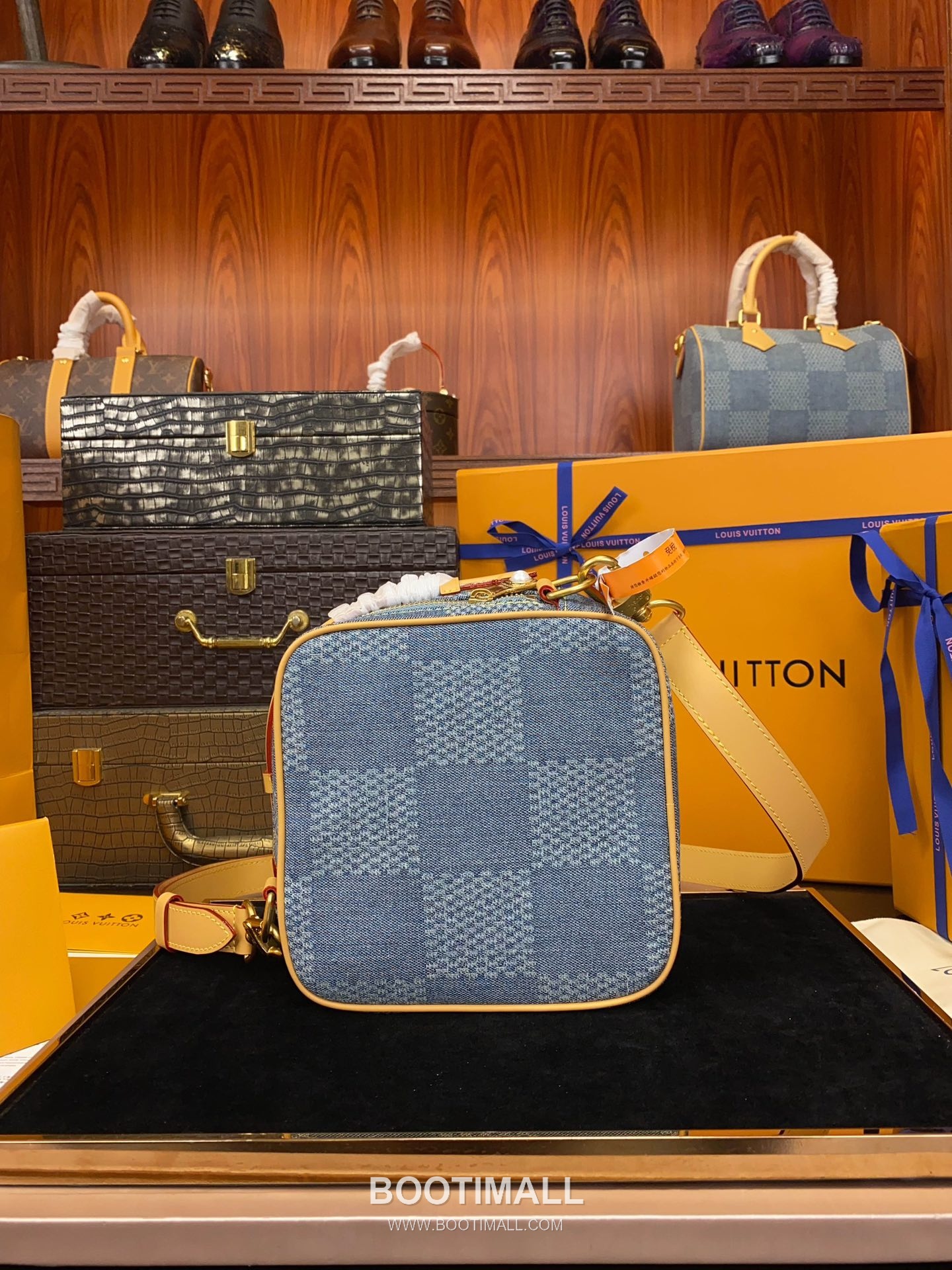 Louis Vuitton Chess Messenger Bag Damier Denim Canvas 루이비통 체스 메신저 다미에 N40706 데님 캔버스 숄더백 24cm 4