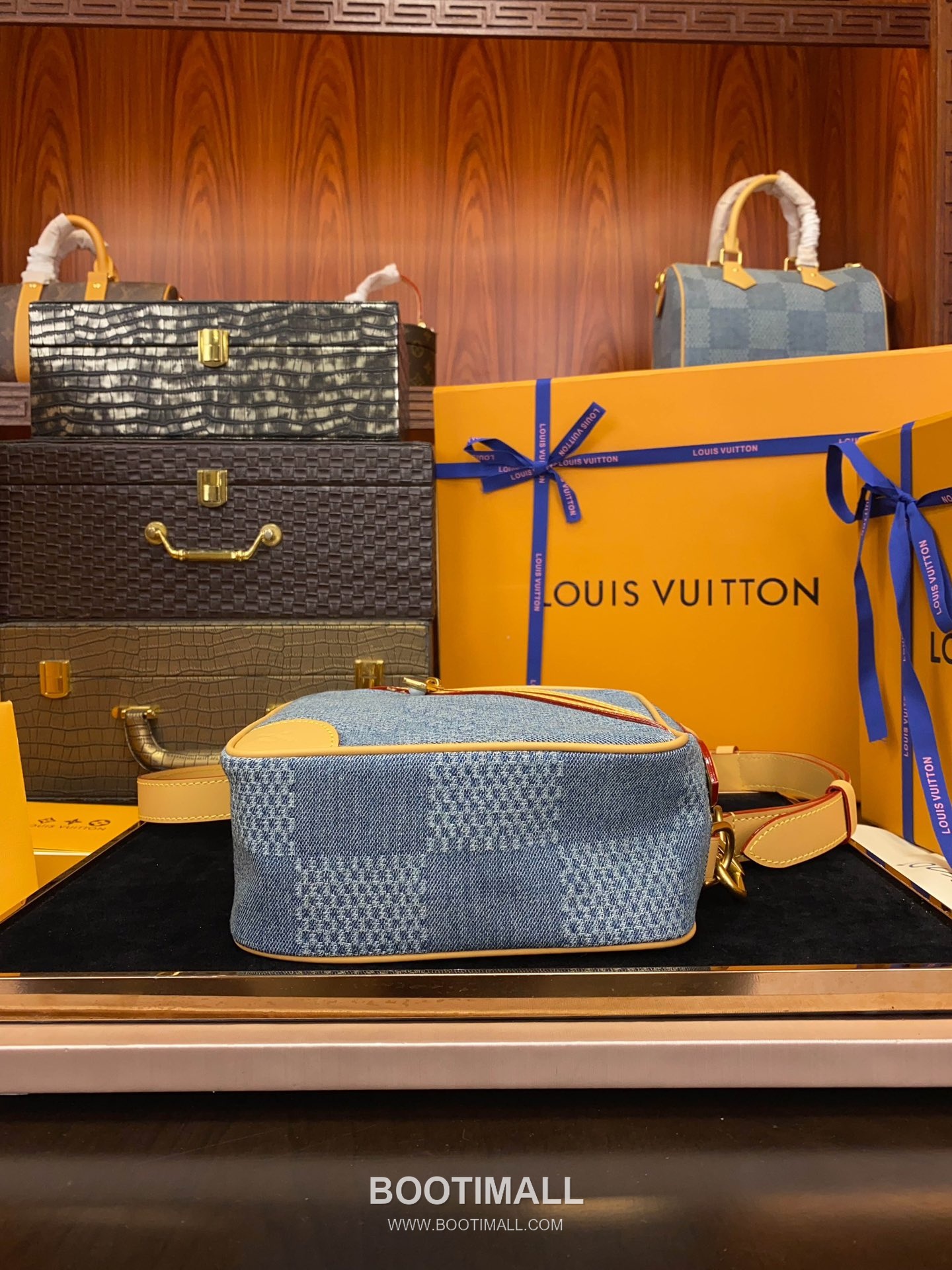 Louis Vuitton Chess Messenger Bag Damier Denim Canvas 루이비통 체스 메신저 다미에 N40706 데님 캔버스 숄더백 24cm 5