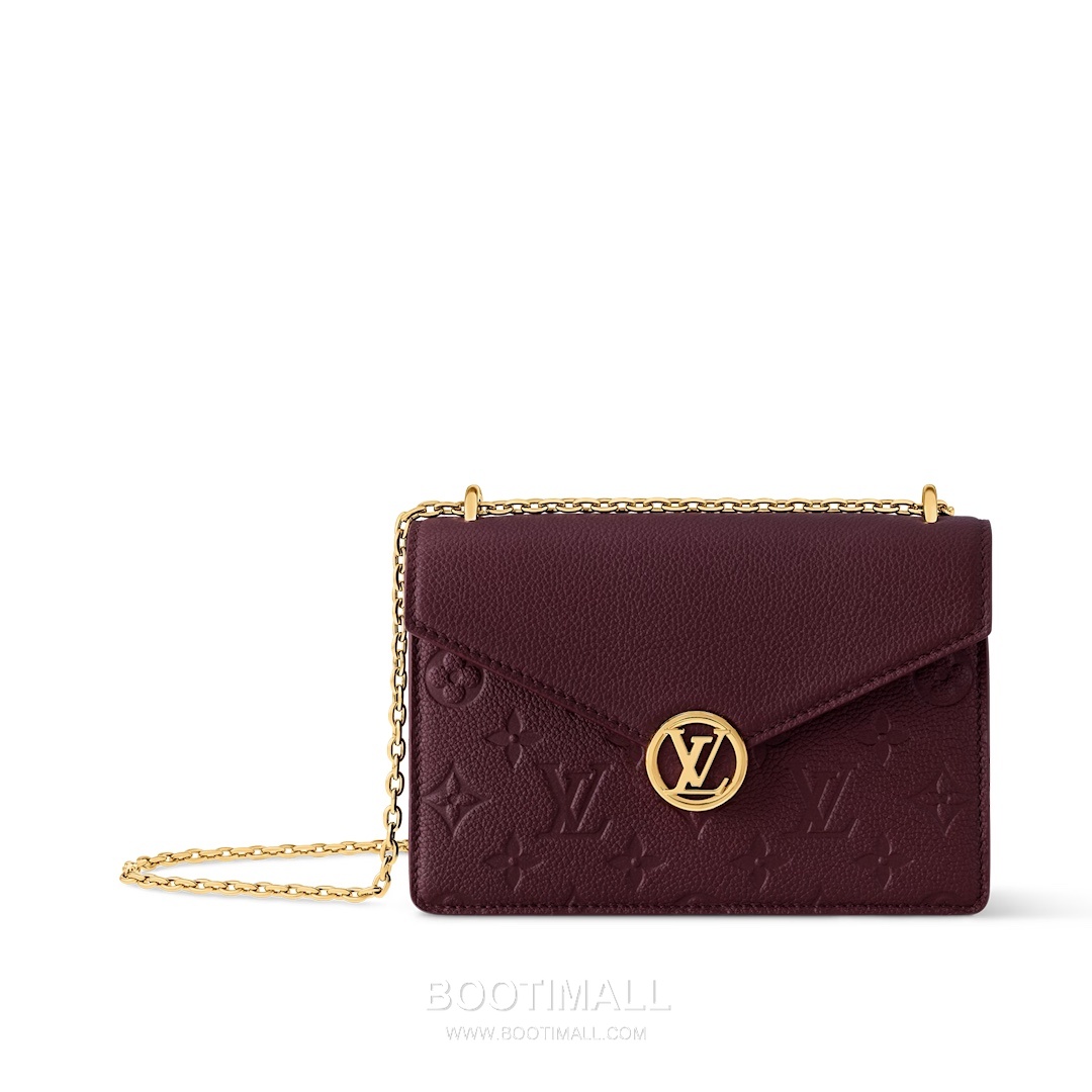 Louis Vuitton Portefeuille Chaîne Rosy Monogram Empreinte Leather Bag 루이비통 포르트푀유 체인 로지 모노그램 M25814 앙프렝뜨 체인백 19.5cm 1
