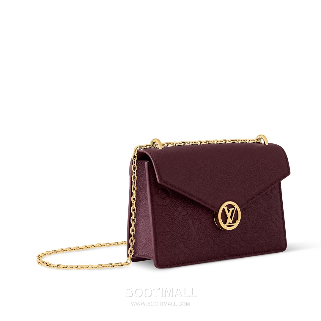 Louis Vuitton Portefeuille Chaîne Rosy Monogram Empreinte Leather Bag 루이비통 포르트푀유 체인 로지 모노그램 M25814 앙프렝뜨 체인백 19.5cm 2