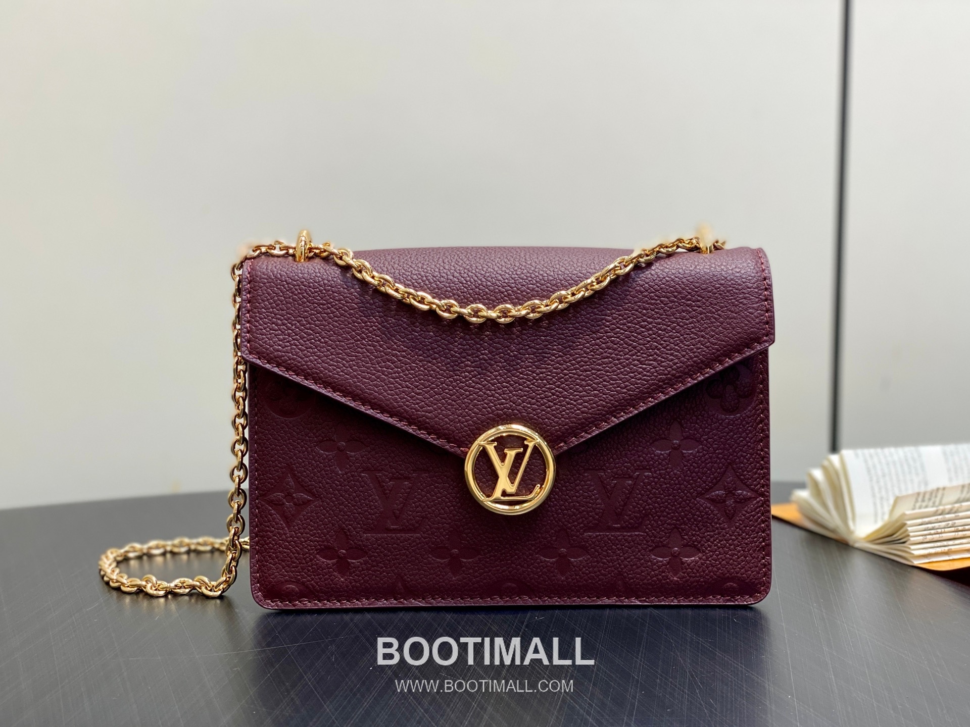 Louis Vuitton Portefeuille Chaîne Rosy Monogram Empreinte Leather Bag 루이비통 포르트푀유 체인 로지 모노그램 M25814 앙프렝뜨 체인백 19.5cm 5