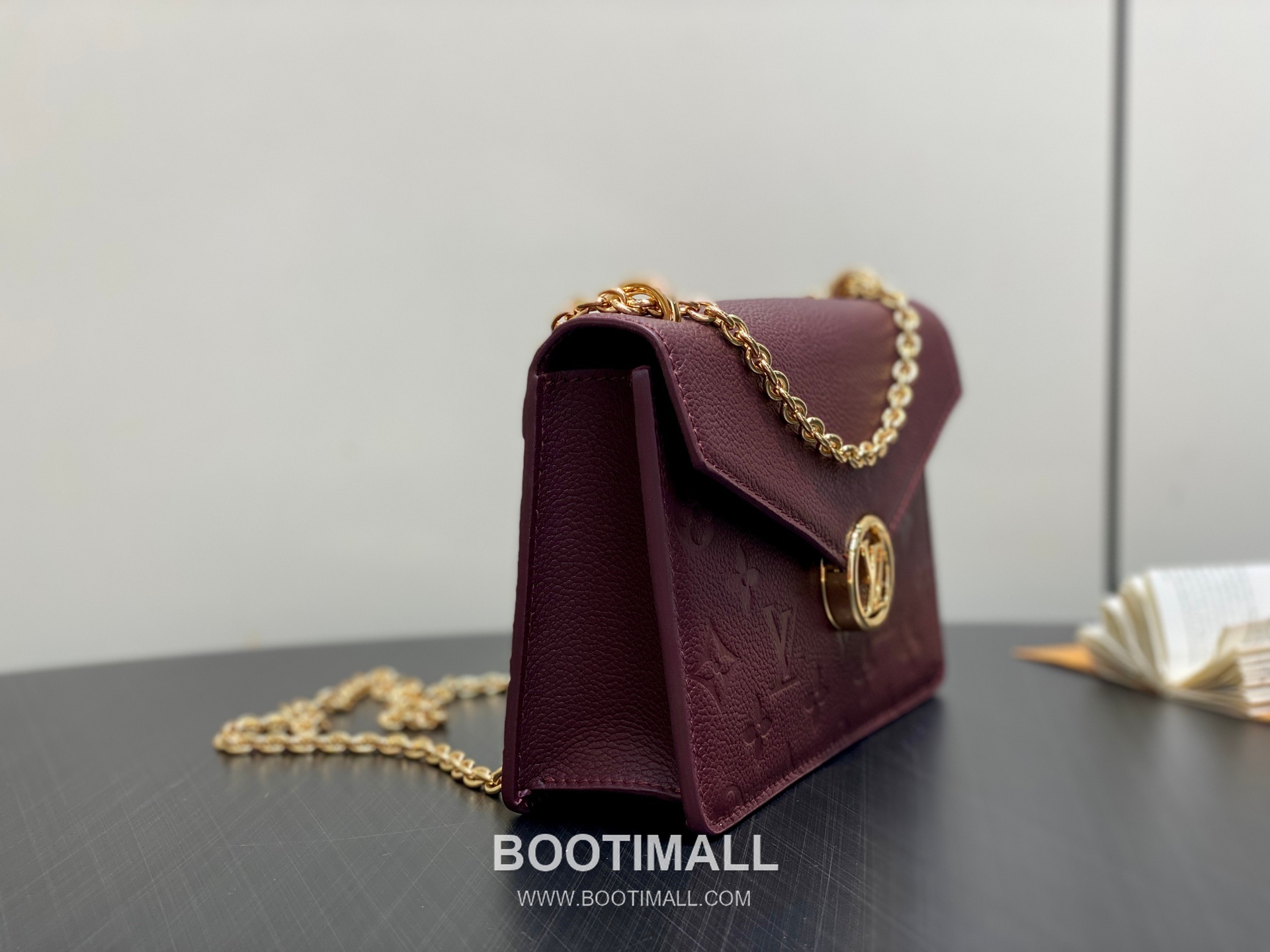 Louis Vuitton Portefeuille Chaîne Rosy Monogram Empreinte Leather Bag 루이비통 포르트푀유 체인 로지 모노그램 M25814 앙프렝뜨 체인백 19.5cm 6