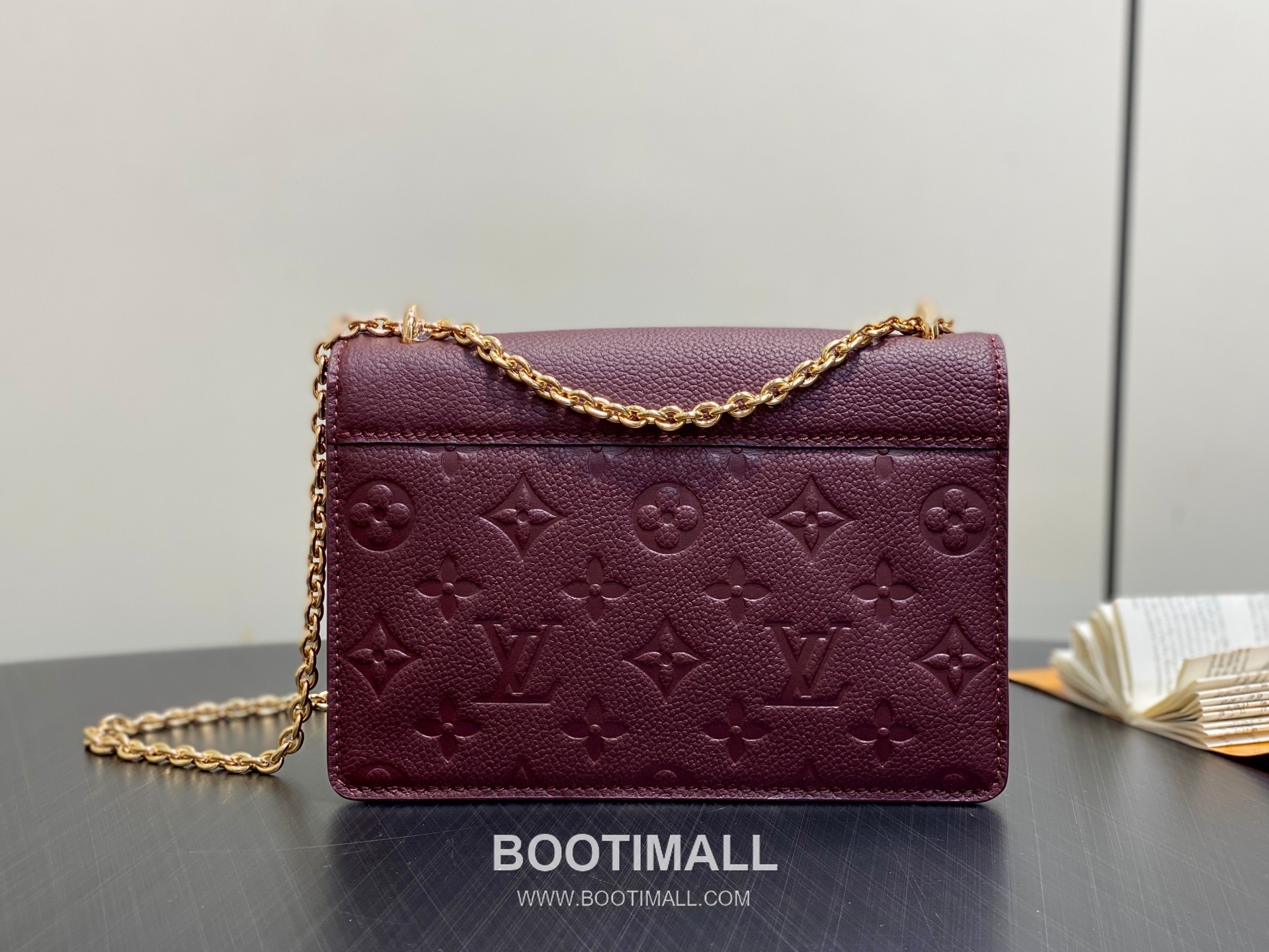 Louis Vuitton Portefeuille Chaîne Rosy Monogram Empreinte Leather Bag 루이비통 포르트푀유 체인 로지 모노그램 M25814 앙프렝뜨 체인백 19.5cm 7