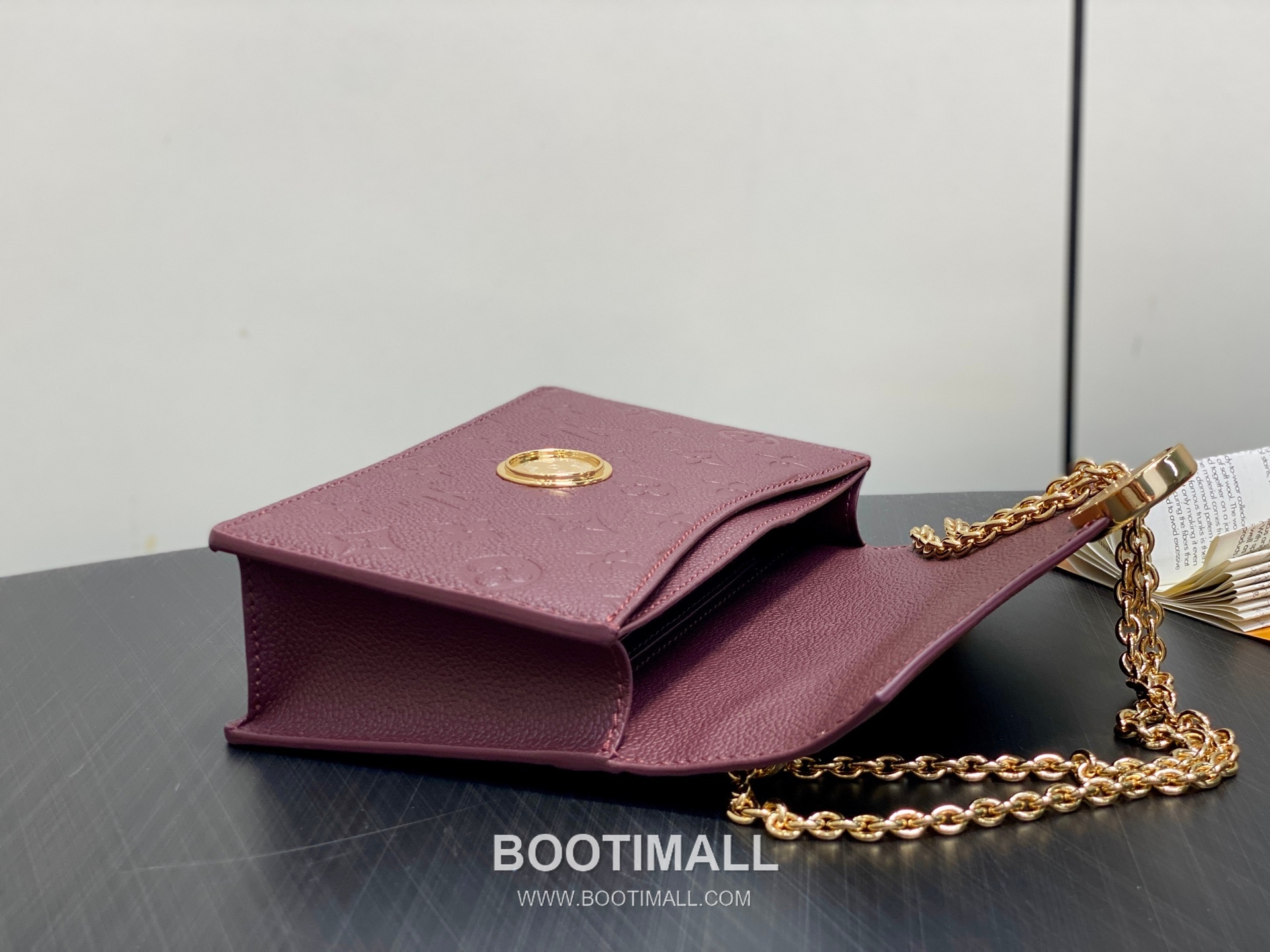 Louis Vuitton Portefeuille Chaîne Rosy Monogram Empreinte Leather Bag 루이비통 포르트푀유 체인 로지 모노그램 M25814 앙프렝뜨 체인백 19.5cm 11