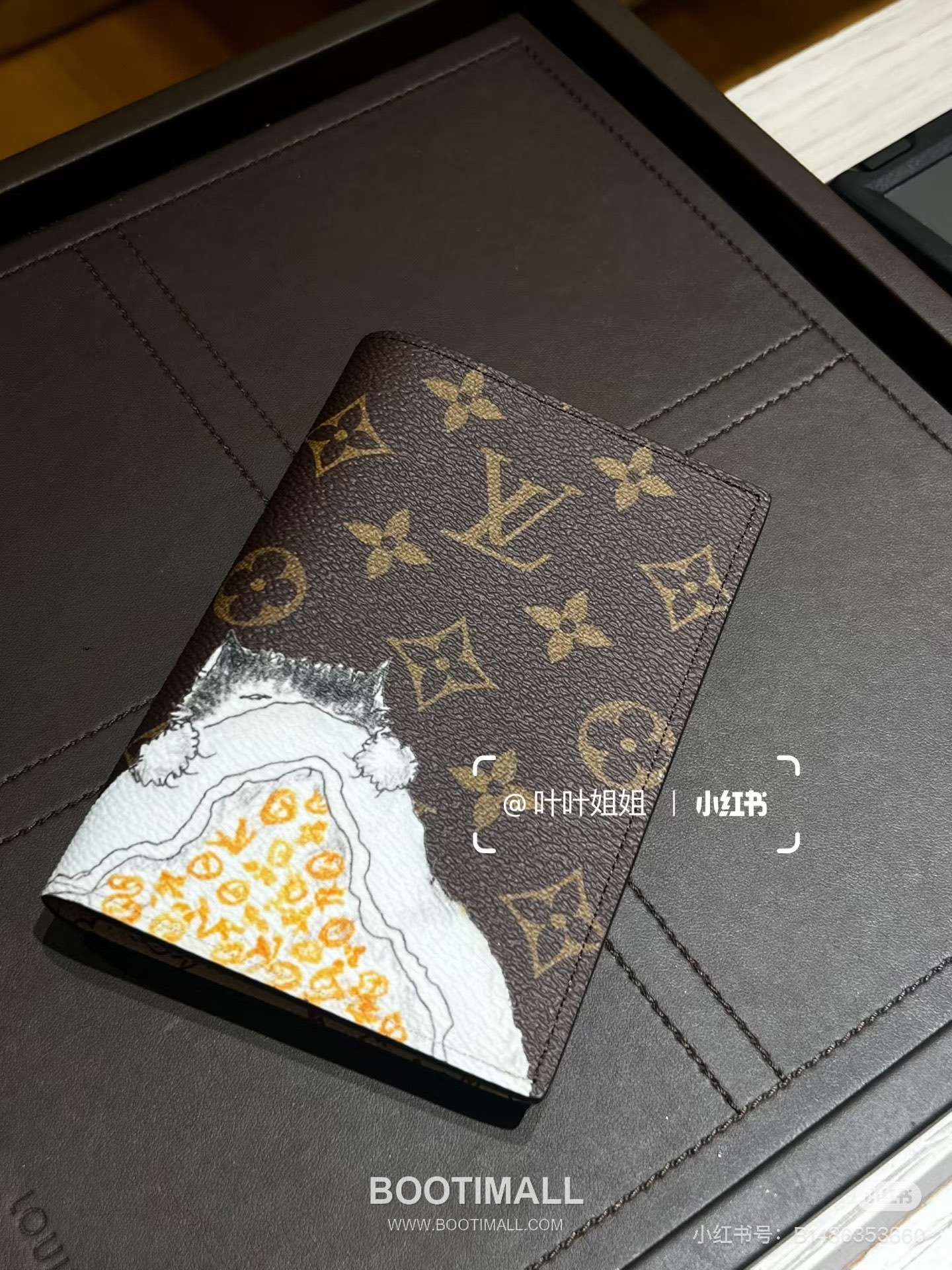 Louis Vuitton Passport Cover Monogram Canvas Grace Coddington Illustration 루이비통 모노그램 캔버스 M25753 여권 케이스 14cm 11