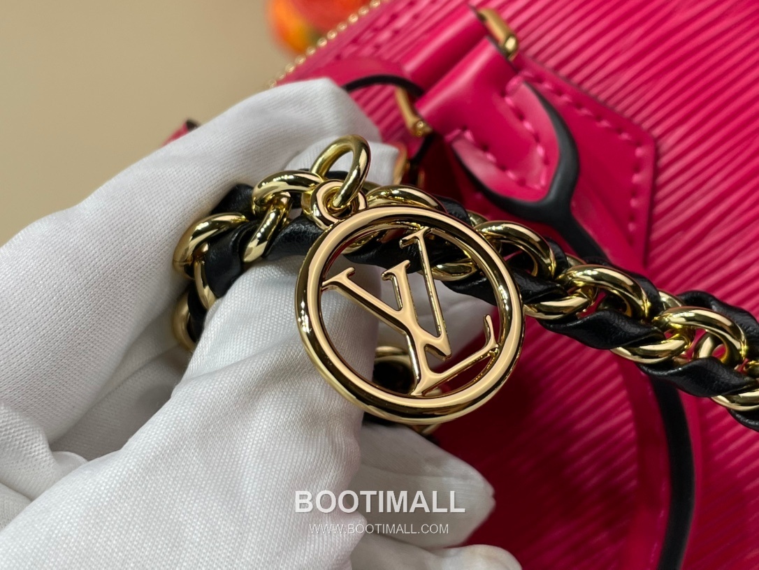 Louis Vuitton Alma Mini LV&I Epi Leather Top Handle Bag 루이비통 알마 미니 K00015 LV&I 에피 레더 탑핸들백 18cm 9