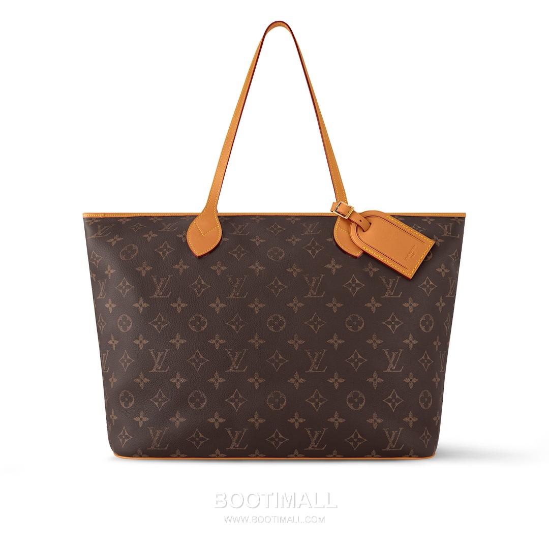 Louis Vuitton Nevereverfull Monogram Print Cowhide Brown Handbag 루이비통 네버에버풀 모노그램 프린트 소가죽 브라운 핸드백 60cm 1