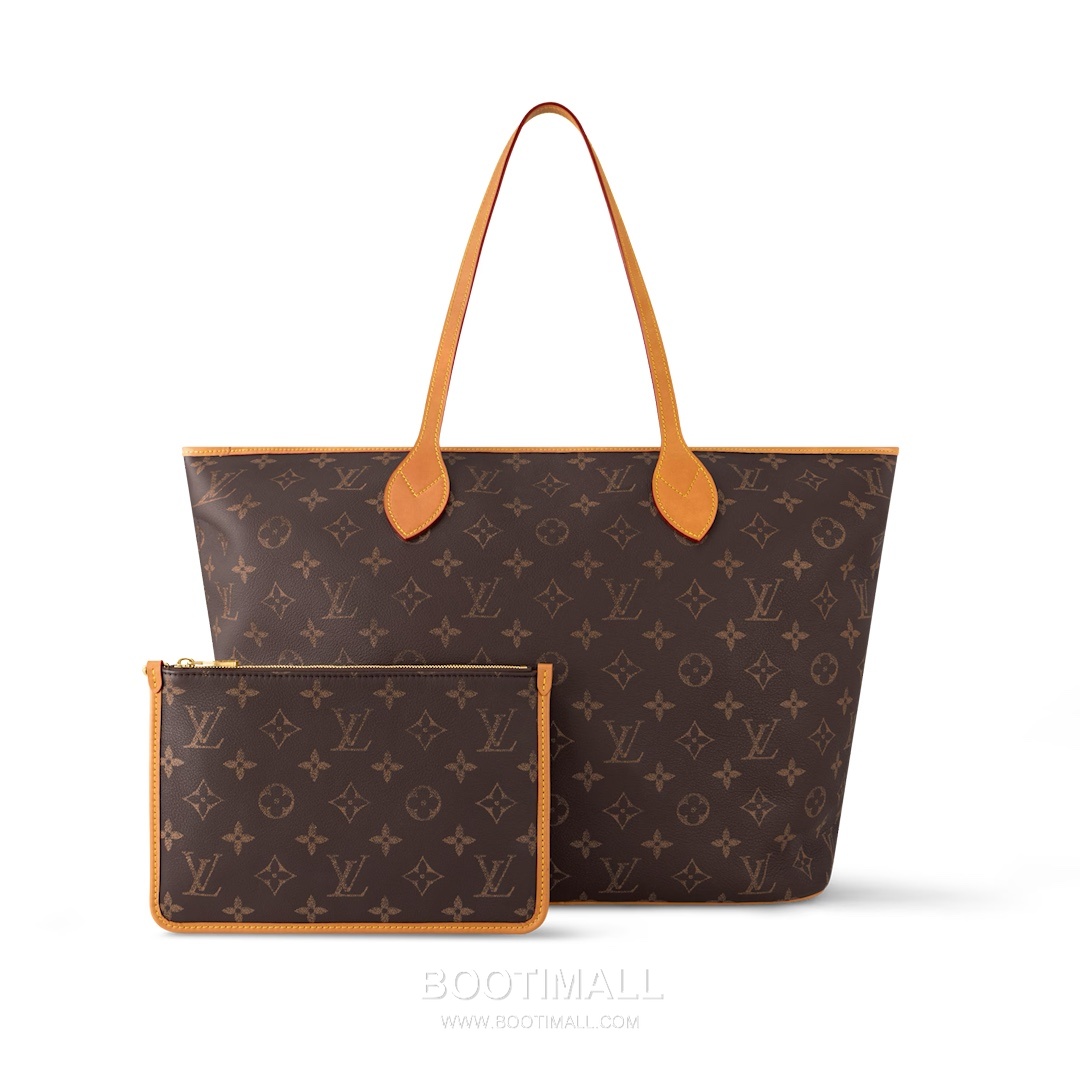 Louis Vuitton Nevereverfull Monogram Print Cowhide Brown Handbag 루이비통 네버에버풀 모노그램 프린트 소가죽 브라운 핸드백 60cm 3