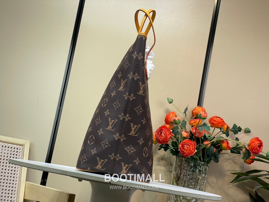 Louis Vuitton Nevereverfull Monogram Print Cowhide Brown Handbag 루이비통 네버에버풀 모노그램 프린트 소가죽 브라운 핸드백 60cm 8